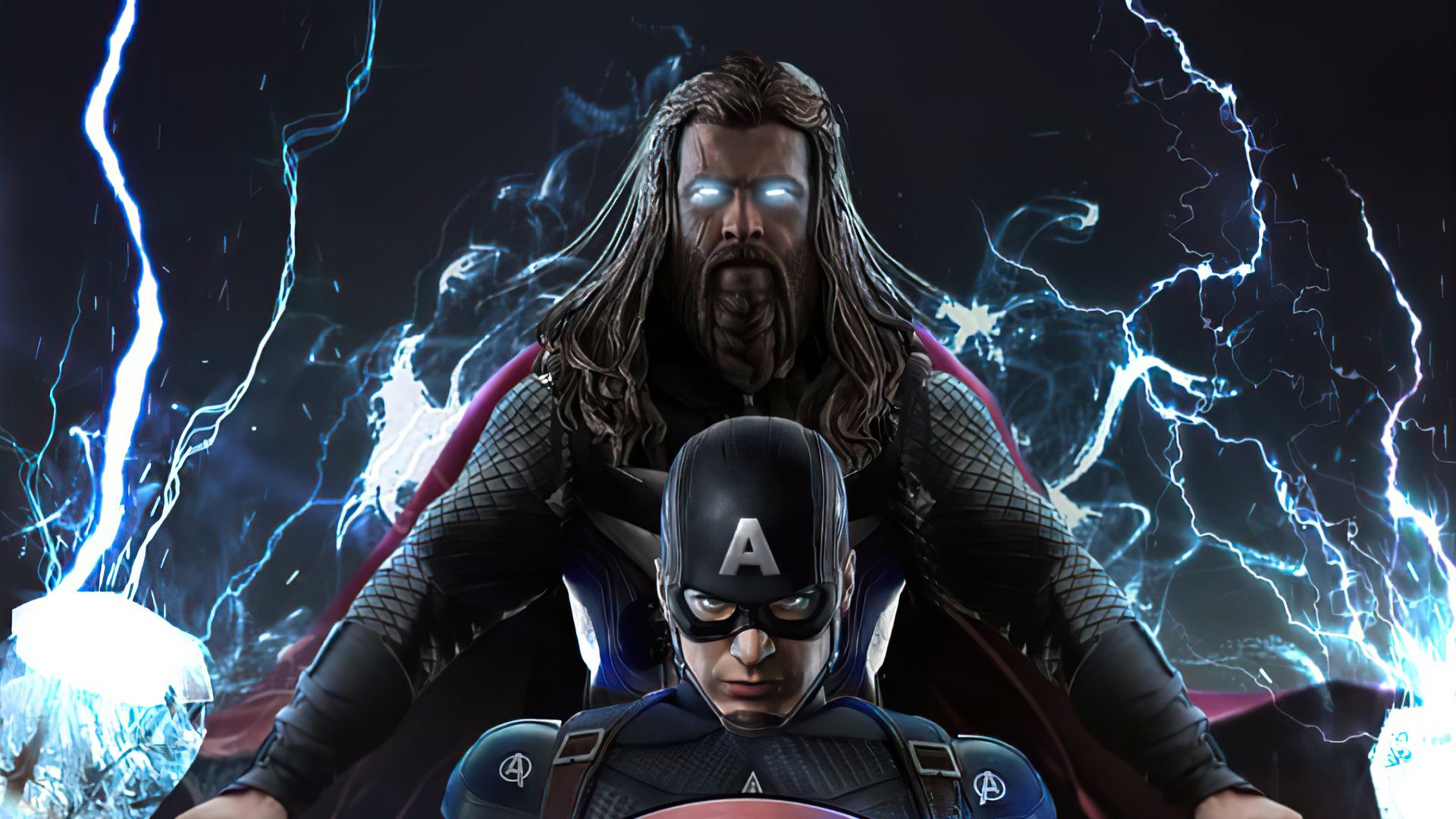 Thor And Captain America 4k Laptop Full HD 1080P HD 4k Wallpaper, Image, Background, Photo and Picture