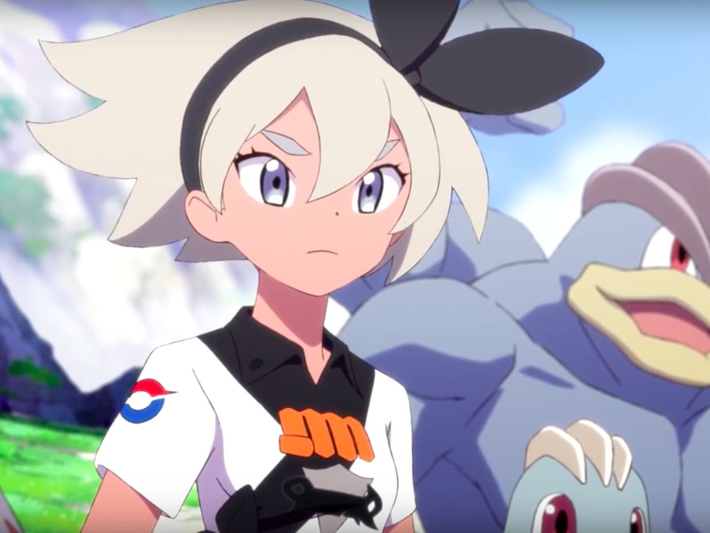 Pokémon Sword and Shield cartoon shows a gym leader dealing with defeat.