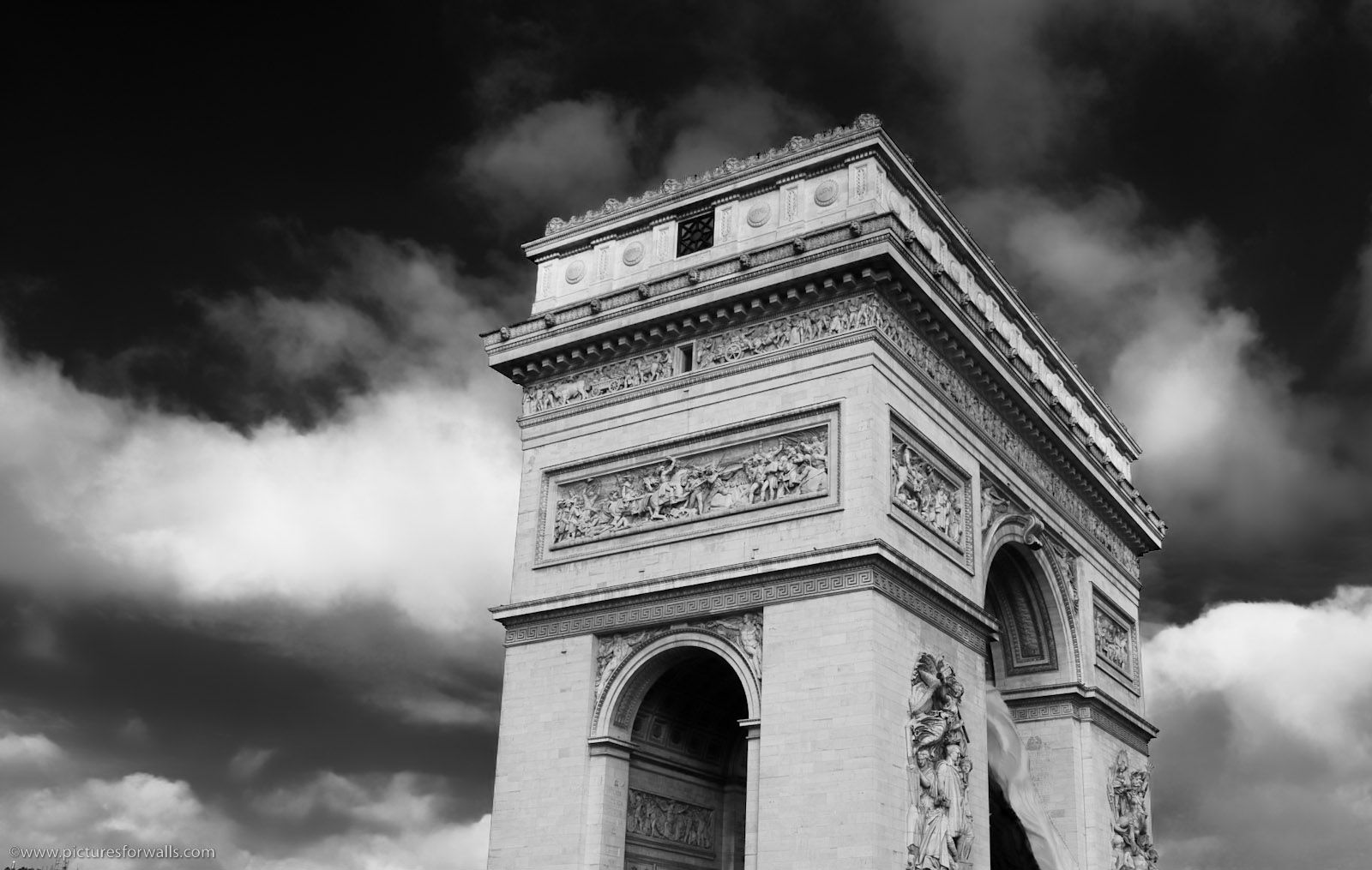 Paris Black And White Wallpaper De Triomphe HD Wallpaper