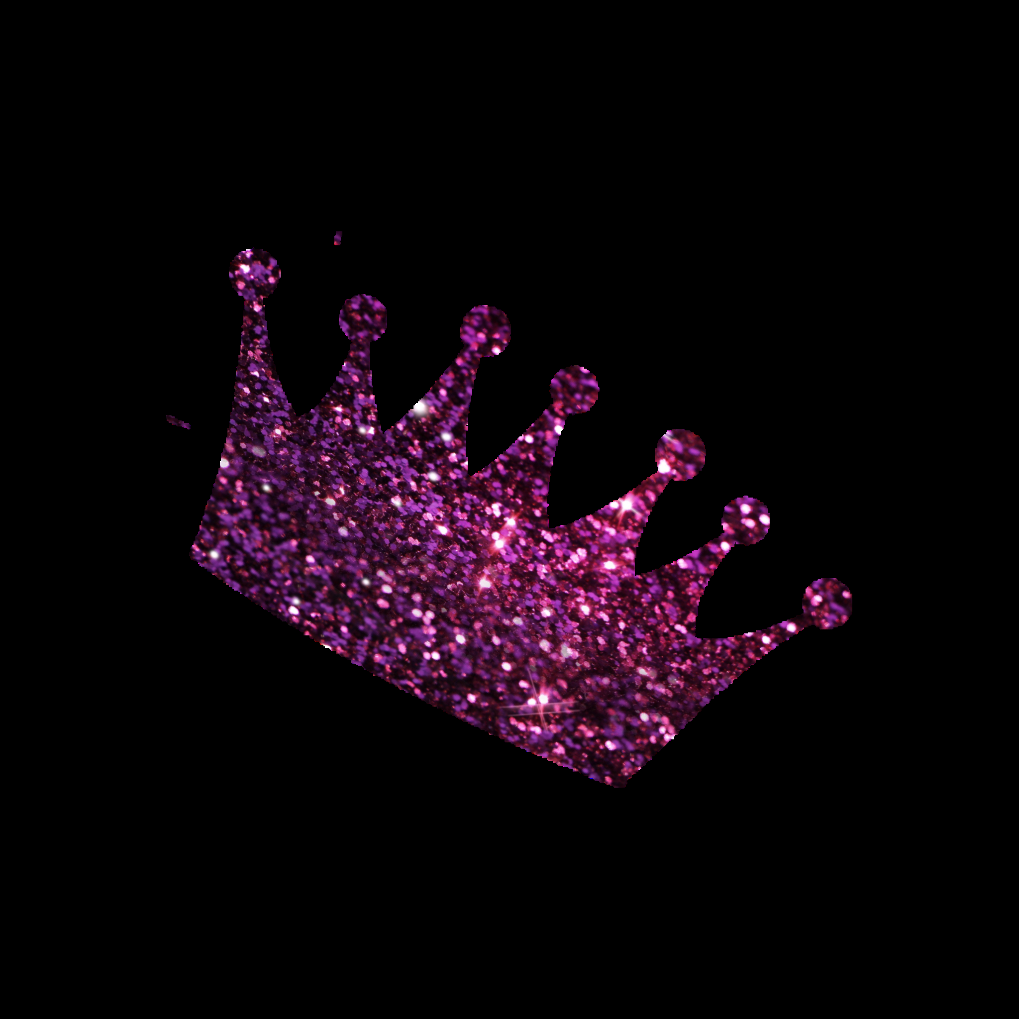 Glitter Princess Crown Background