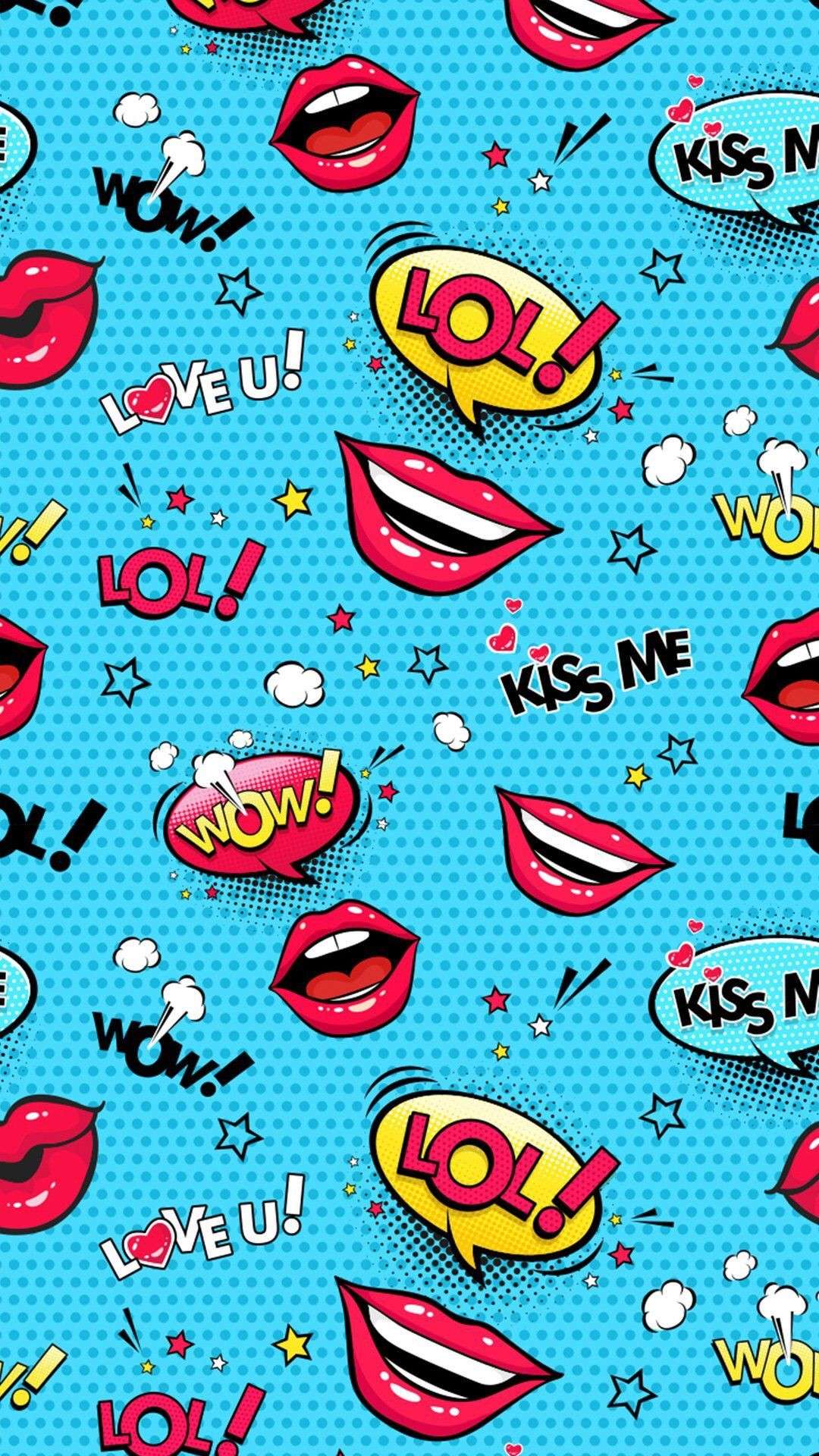 Girly Wallpaper Lips