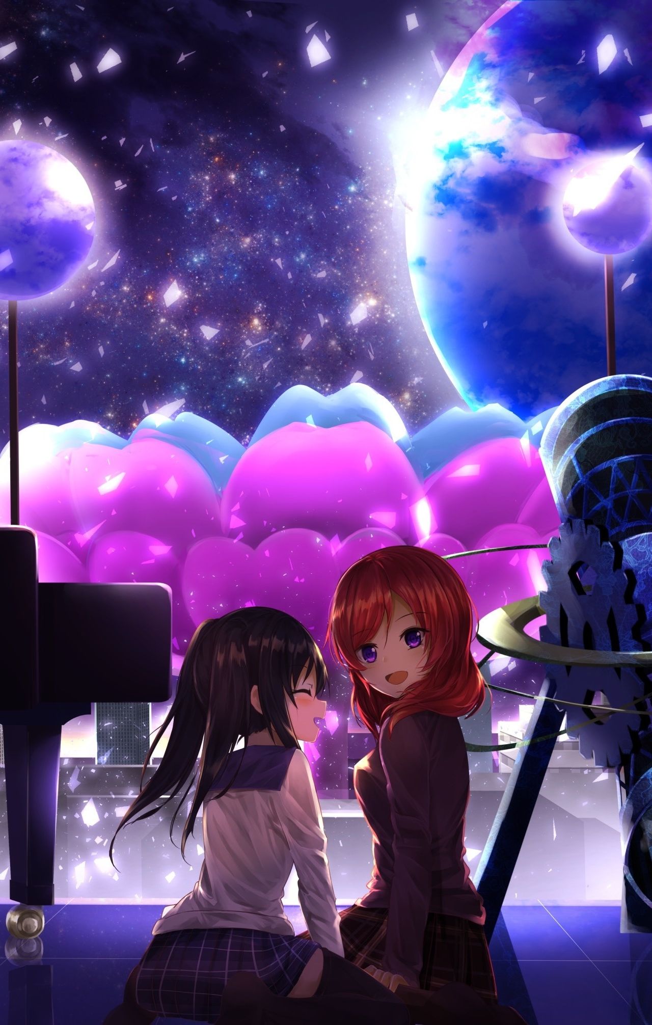 Download 1280x2120 wallpaper maki nishikino, nico yazawa, love live!, anime girls, iphone 6 plus, 1280x2120 HD image, background, 6512