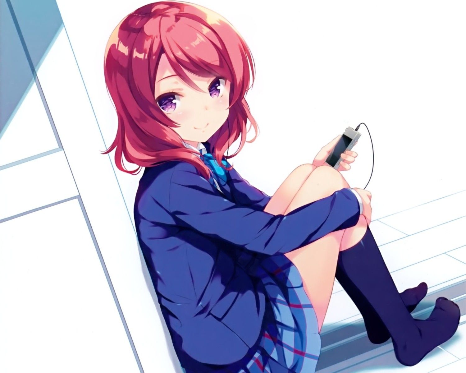 anime, Love Live!, Nishikino Maki, School Uniform Wallpaper HD / Desktop and Mobile Background