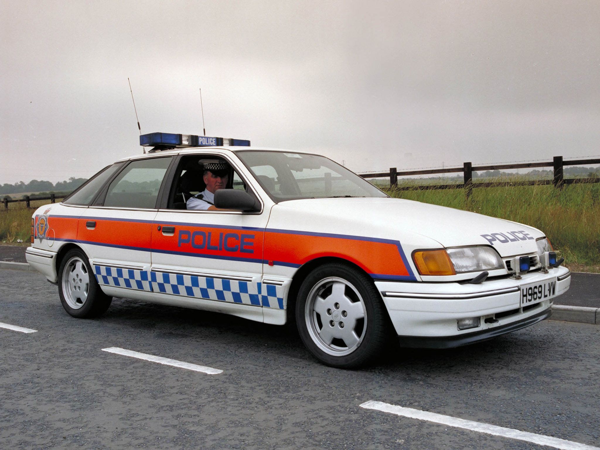 Ford Scorpio Police Car. Police cars, Vehicles, Police