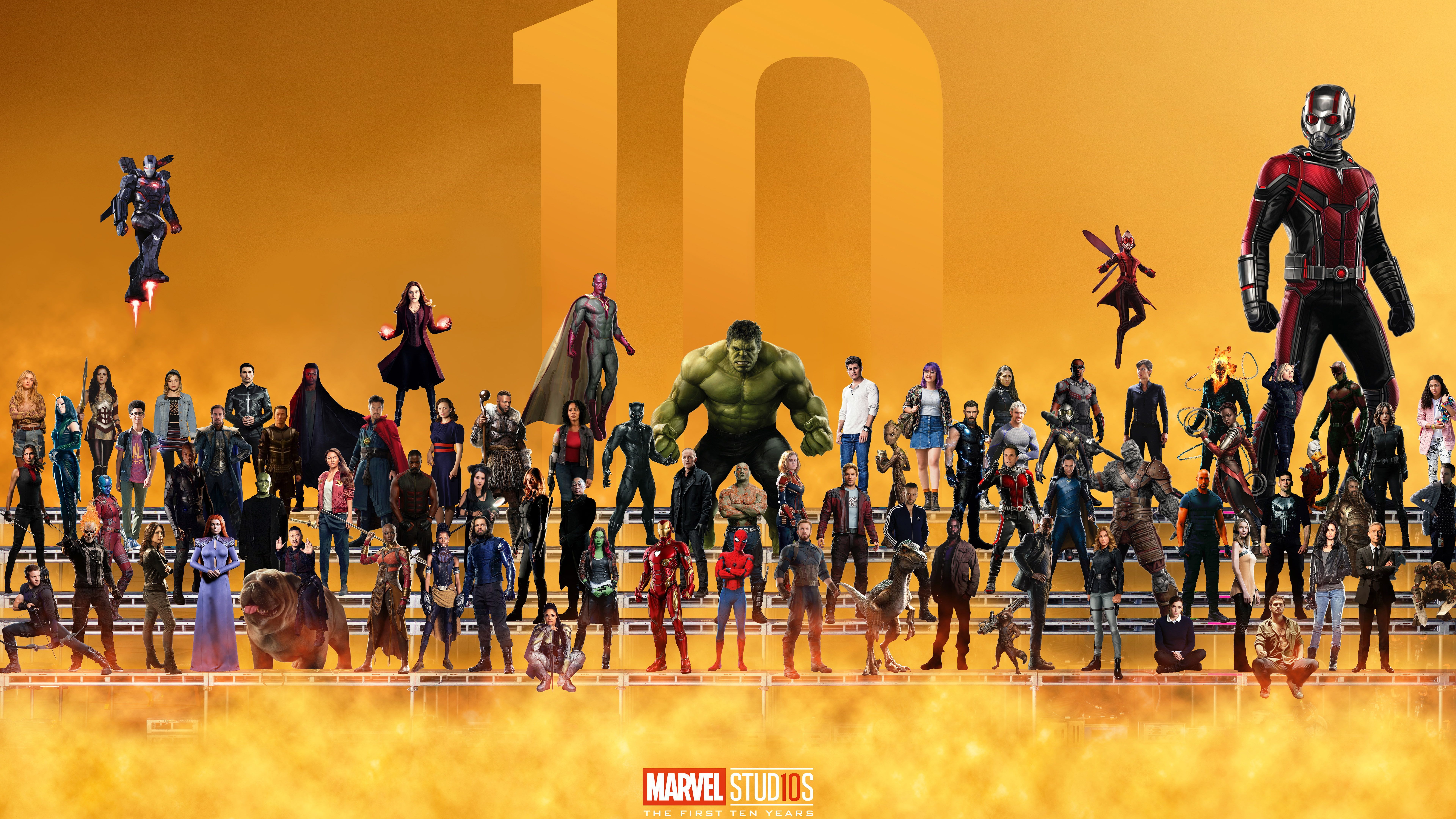 Marvel 10 Year Anniversary Superheroes 4K 8K #Year #Anniversary #Superheroes #Marvel K #wallpaper #hdwallpaper #desk. Marvel, Marvel posters, Marvel superheroes