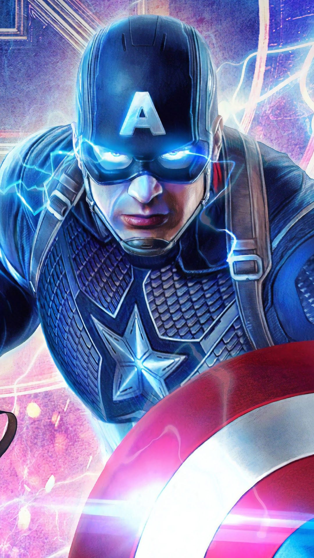 Avengers: Endgame, Captain America, Mjolnir, Hammer, Lightning, 8K wallpaper. Mocah HD Wallpaper