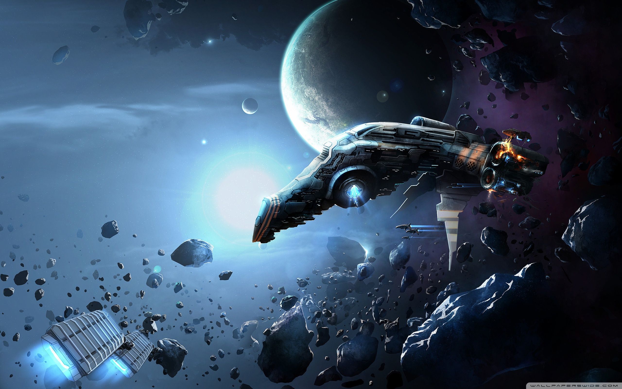 4K Spaceship Wallpaper