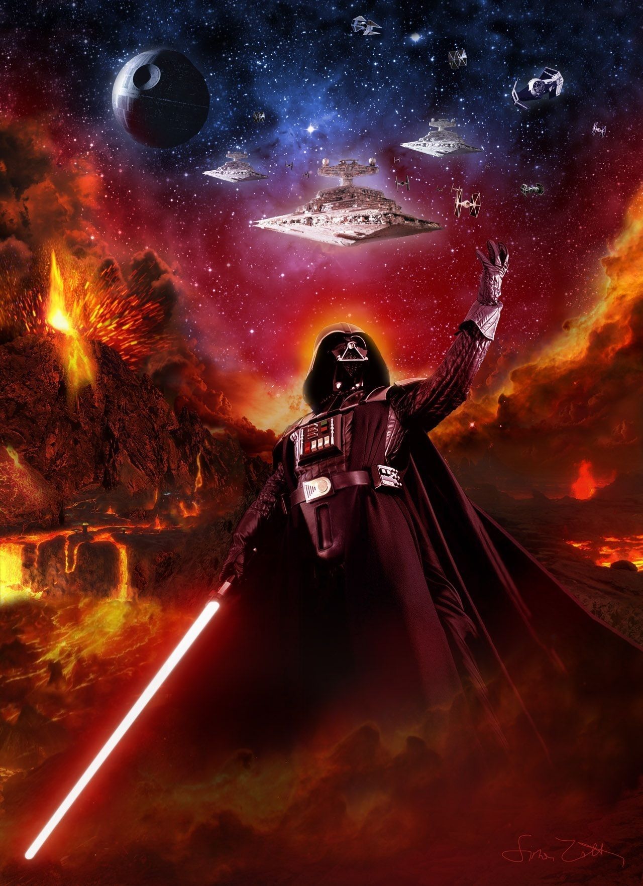 Is anyone else obsessed with Darth Vader?. Star wars poster, Star wars wallpaper, Star wars image