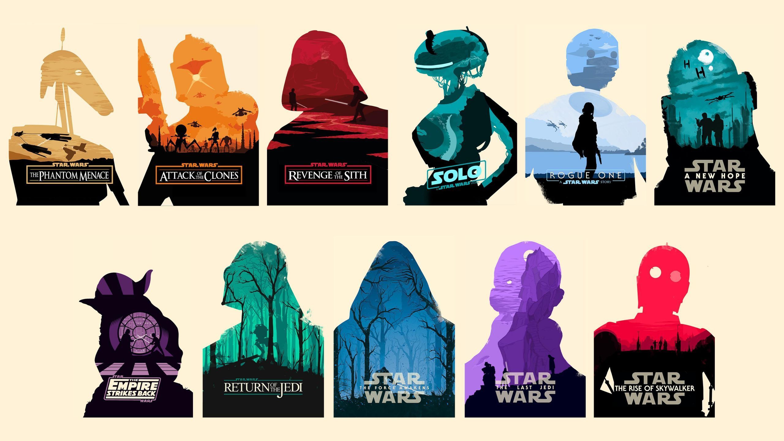 Star Wars Movie Poster wallpaper in 2560x1440 resolution