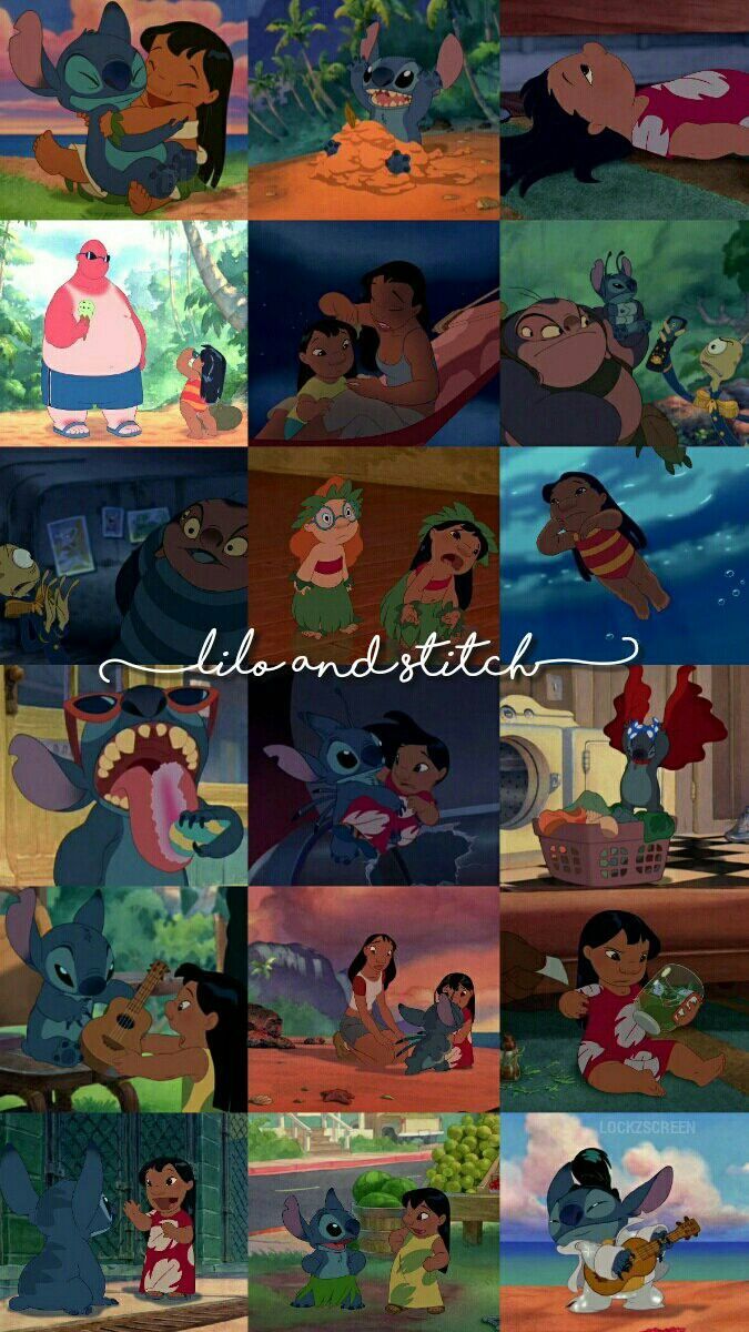 Lilo and Stitch. #Disney #Collage #Art #LiloAndStitch. Disney collage, Cute disney wallpaper, Cartoon wallpaper hd