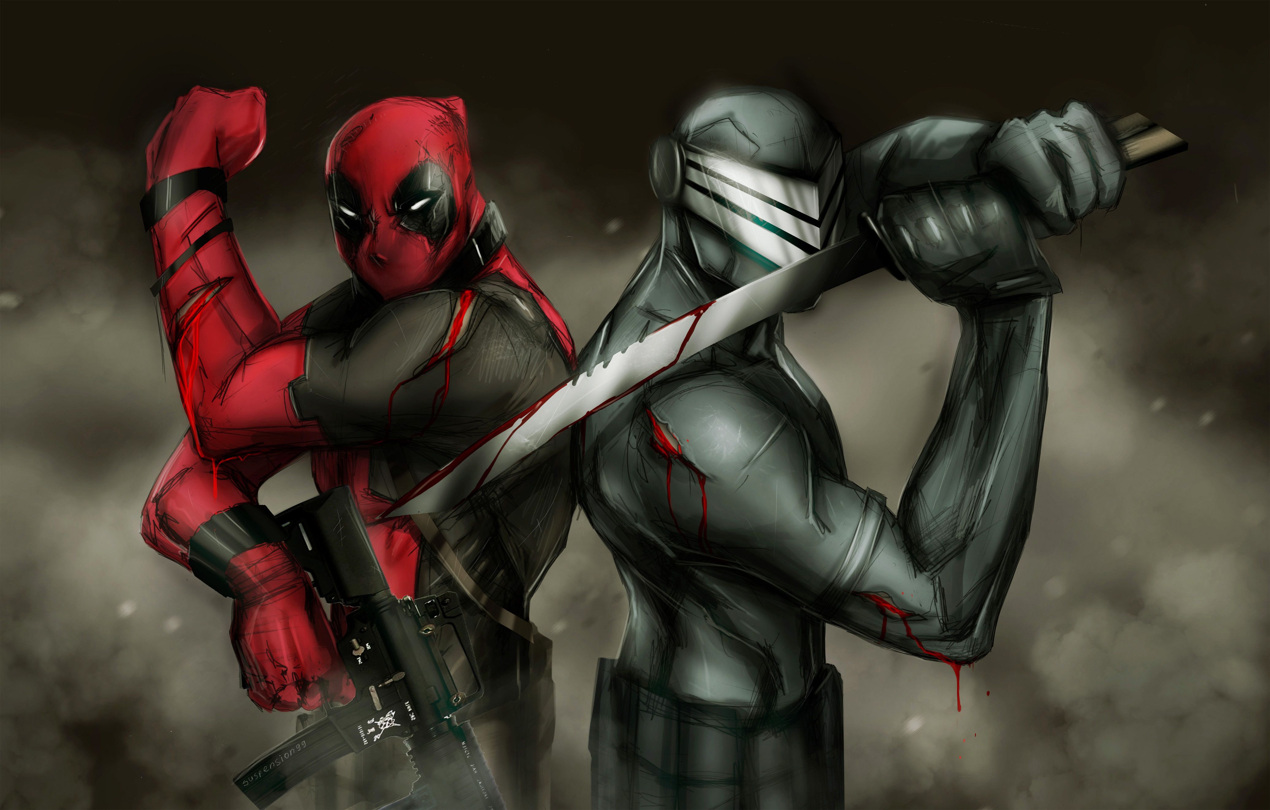 Deadpool And Snake Eyes, HD Superheroes, 4k Wallpaper, Image, Background, Photo and Picture