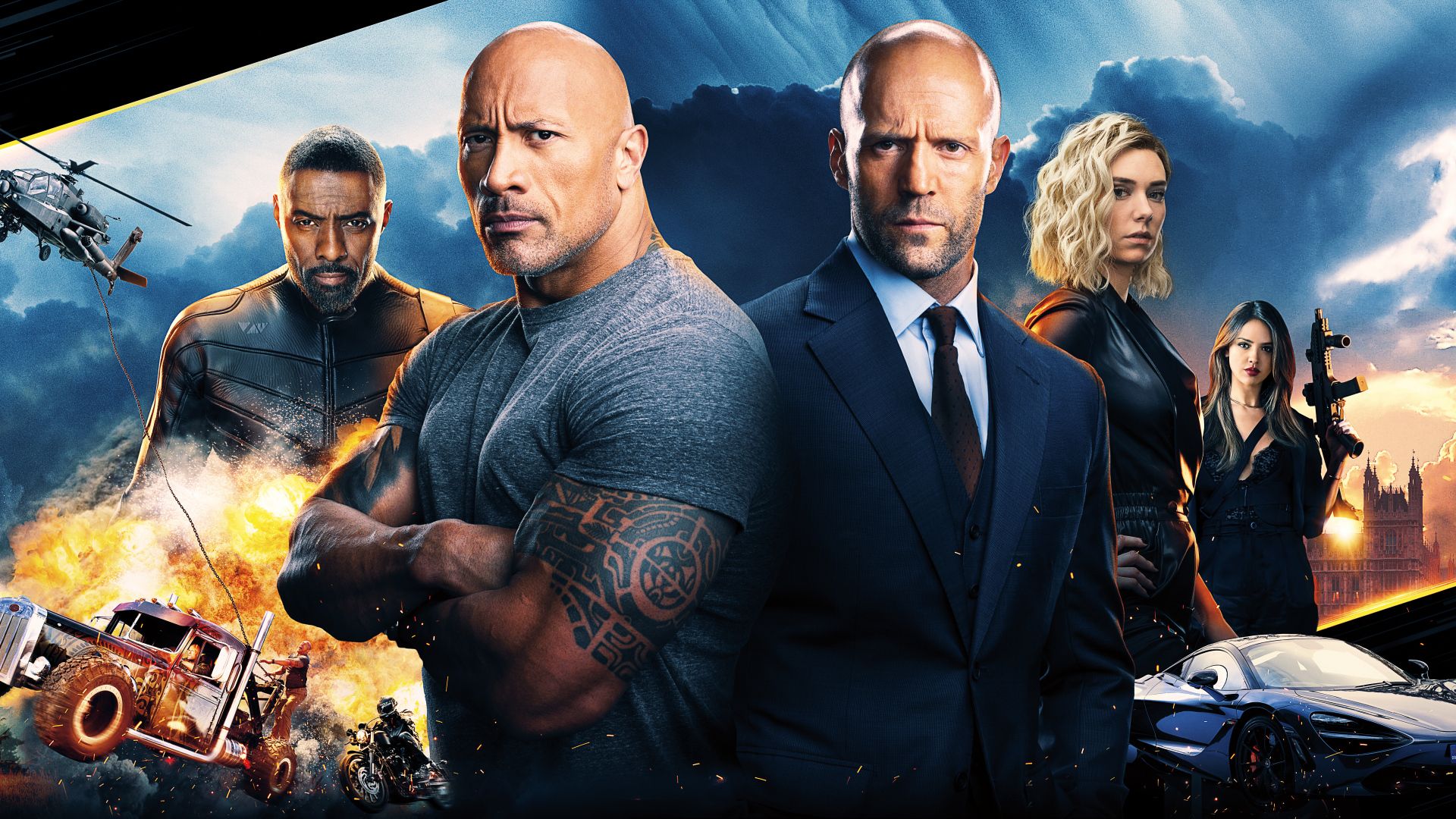 Fast & Furious Presents: Hobbs & Shaw. Desktop wallpaper. 1920x1080