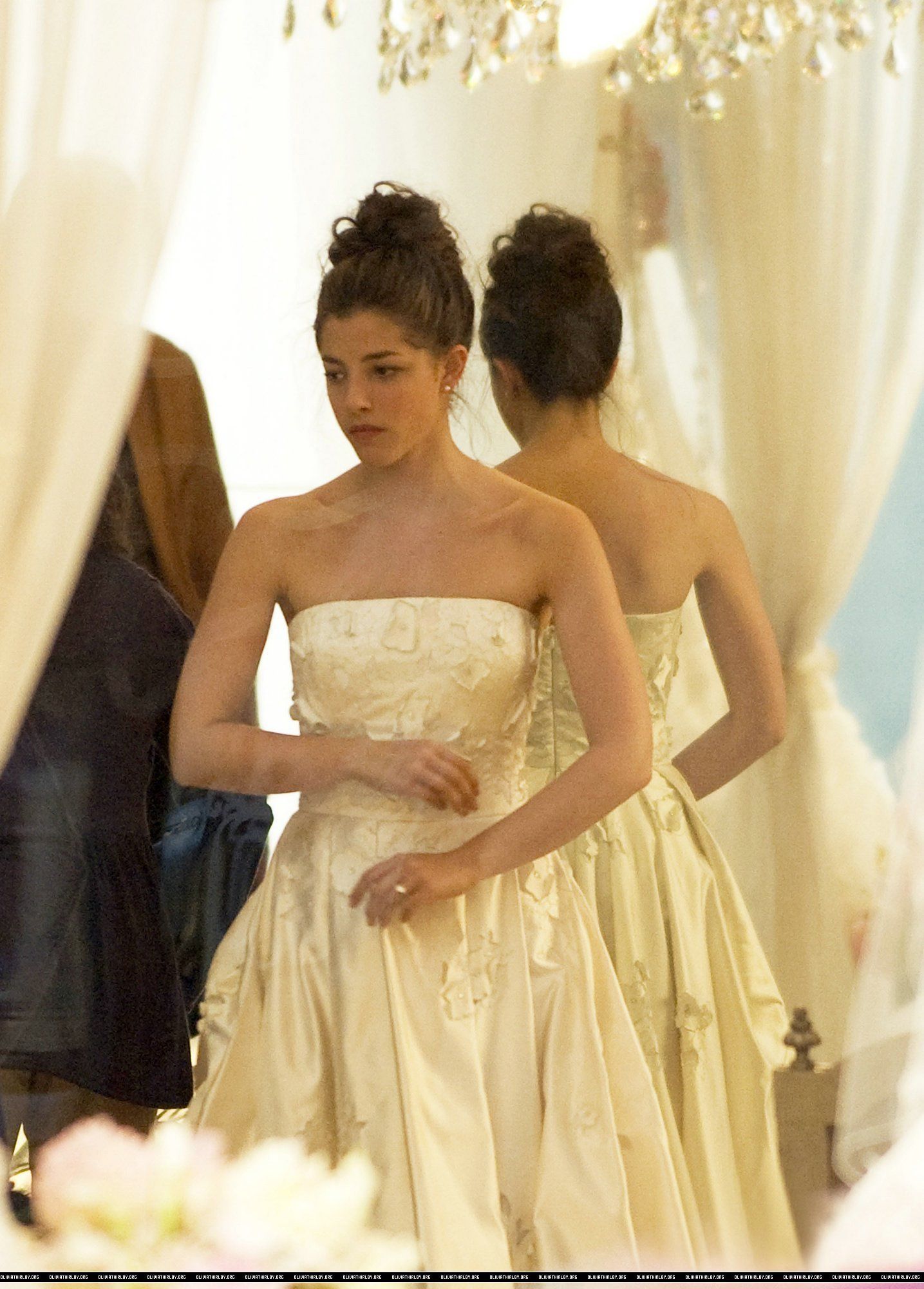 On the Set of No Strings Attached 1, 2010 Thirlby Photo