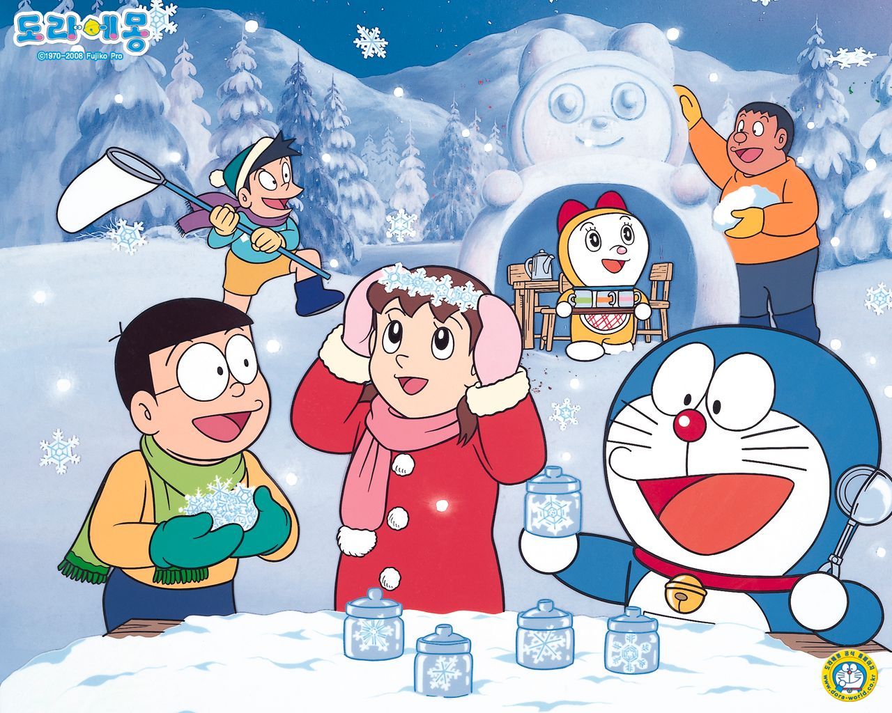 Love Doraemon Cartoon Wallpaper