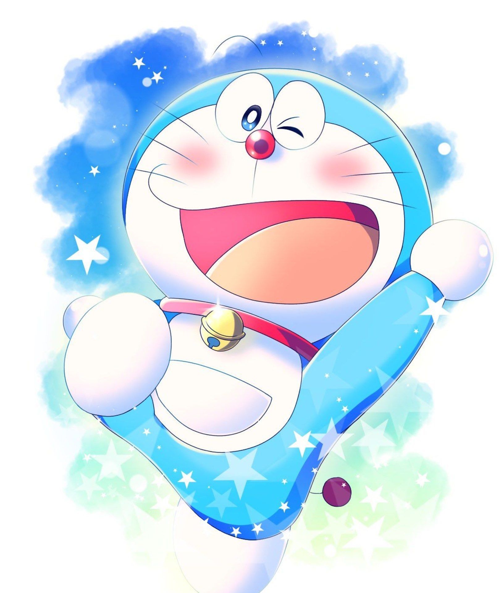 Background Cute Doraemon Wallpaper
