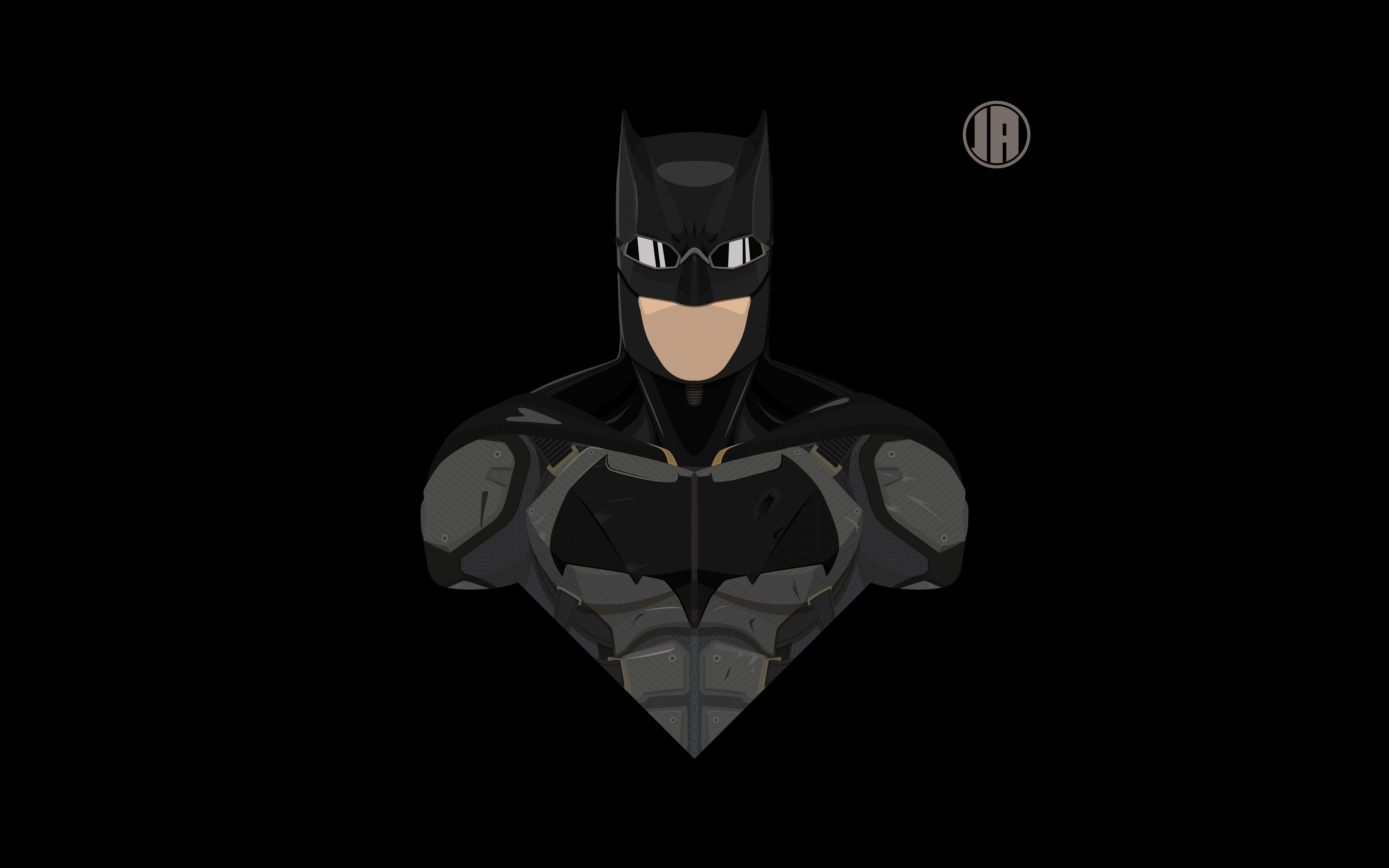 Desktop Wallpaper Batman, Superhero, Tactical Suit, Minimalism, 8k, HD Image, Picture, Background, 204f3a
