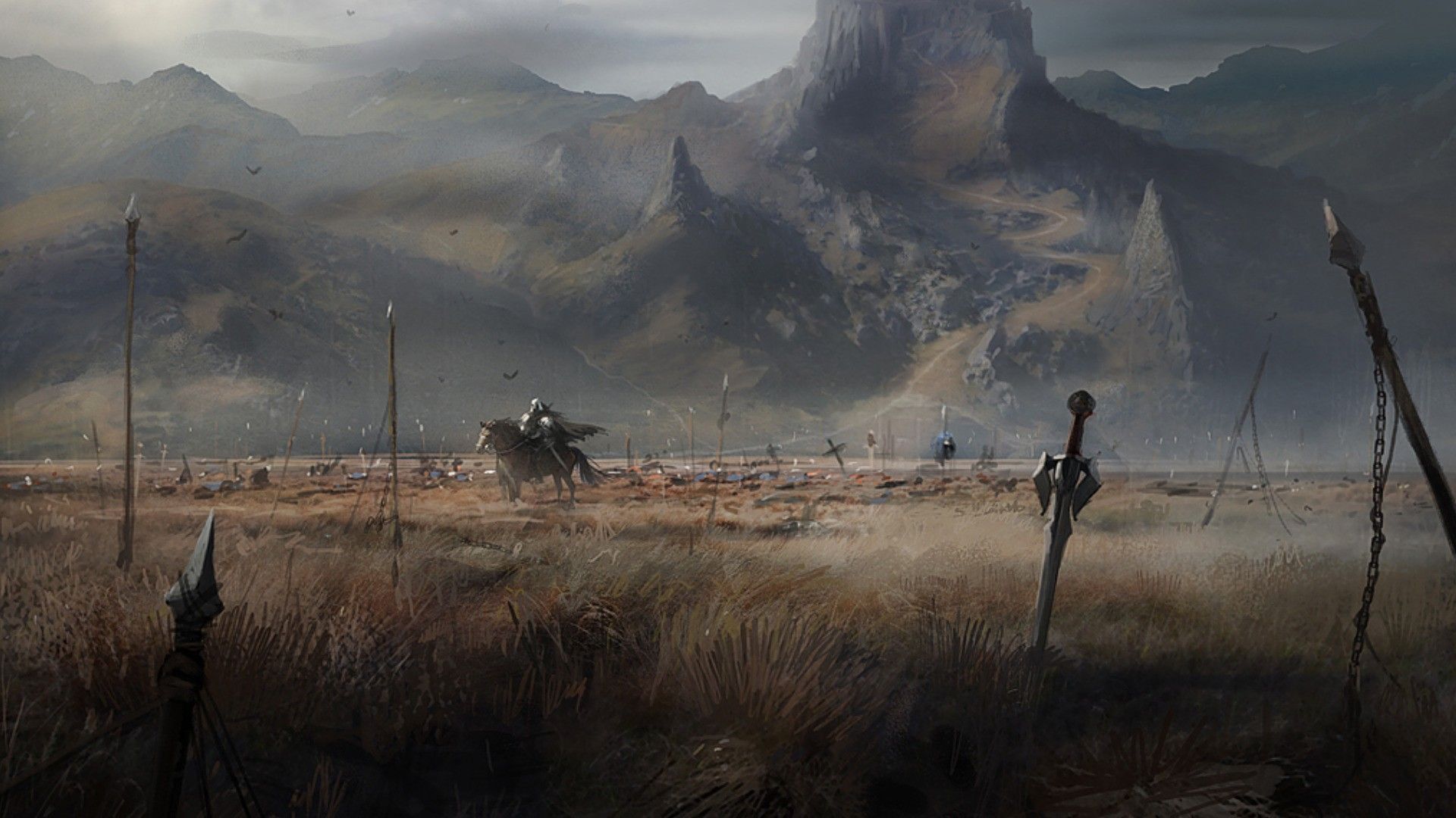 Battlefield War Zone Fantasy Art Wallpaper / Battlefield War Zone Fantasy A. Fantasy Landscape, Fantasy Concept Art, Landscape Concept