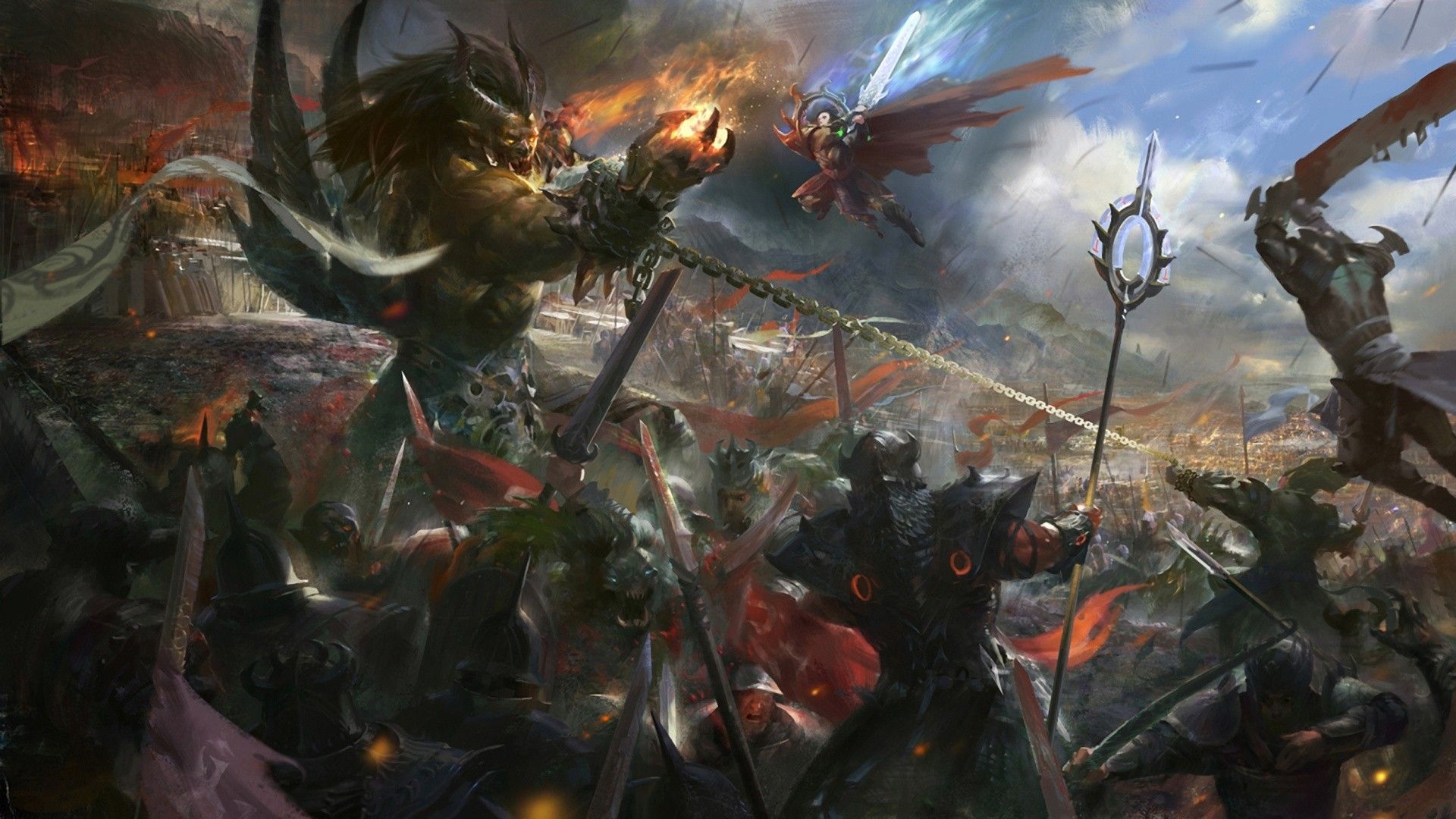 Fantasy Battlefields Wallpaper Art Collection (Part 1). Epic Art, Fantasy Battle, Fantastic Art