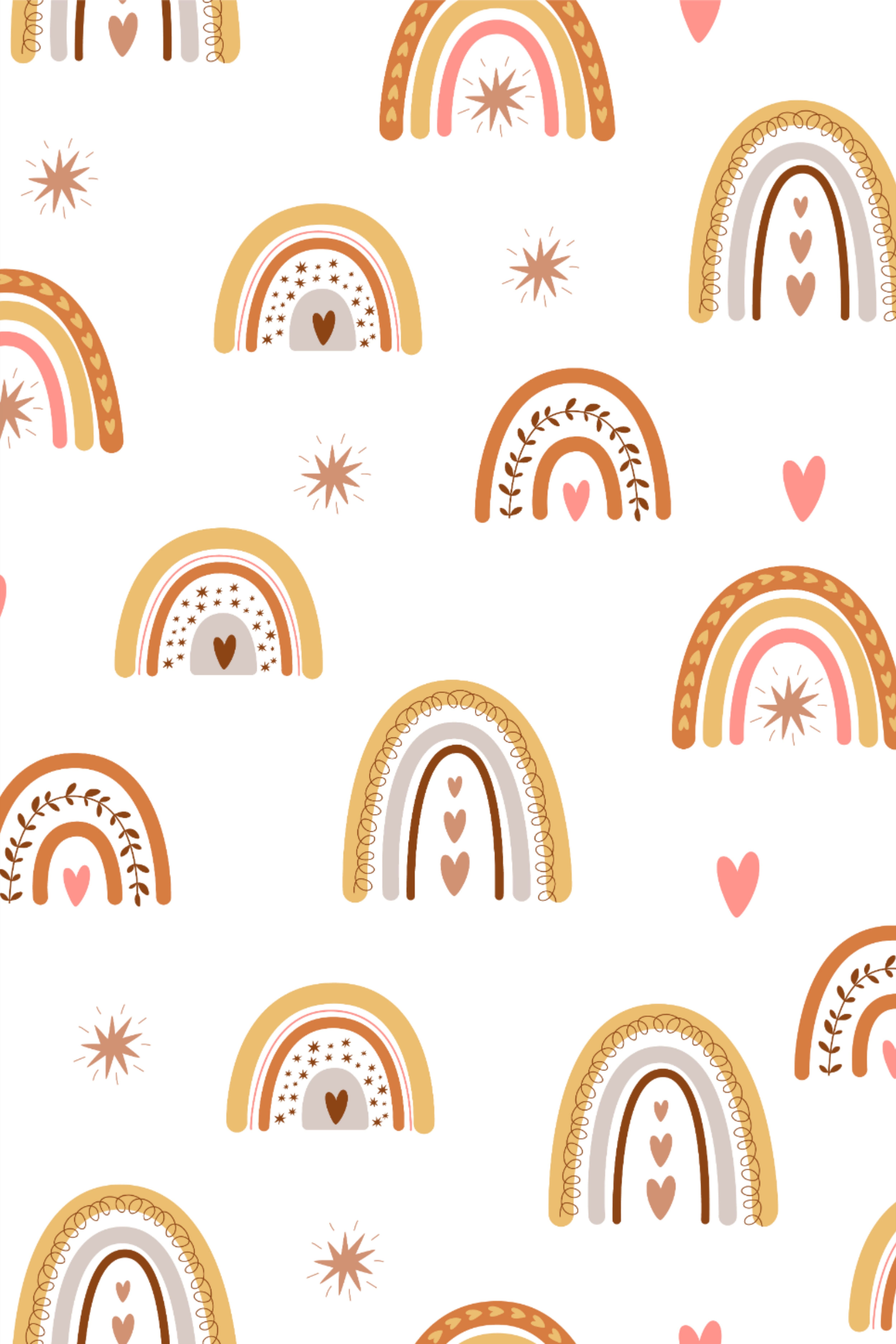Cute boho rainbow seamless pattern Creative childish print for fabric  wrapping HD phone wallpaper  Peakpx