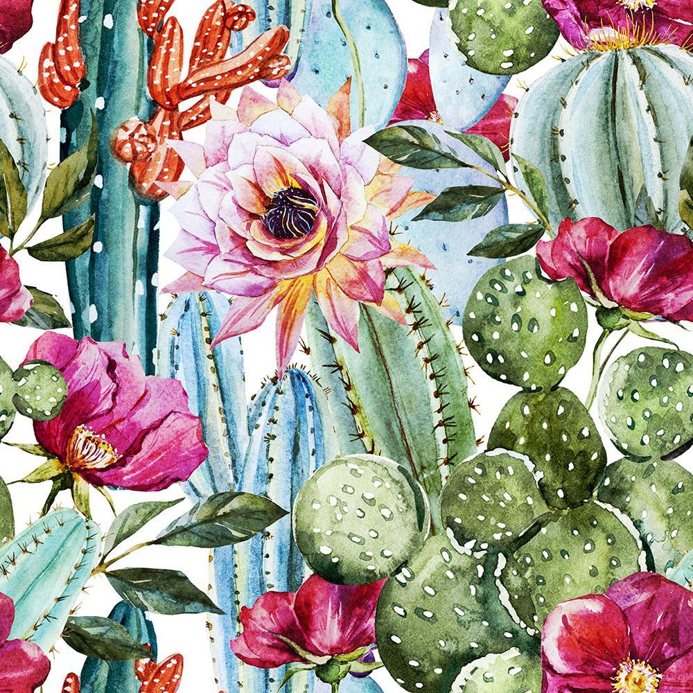 Watercolor Cactus Wallpaper Free Watercolor Cactus Background