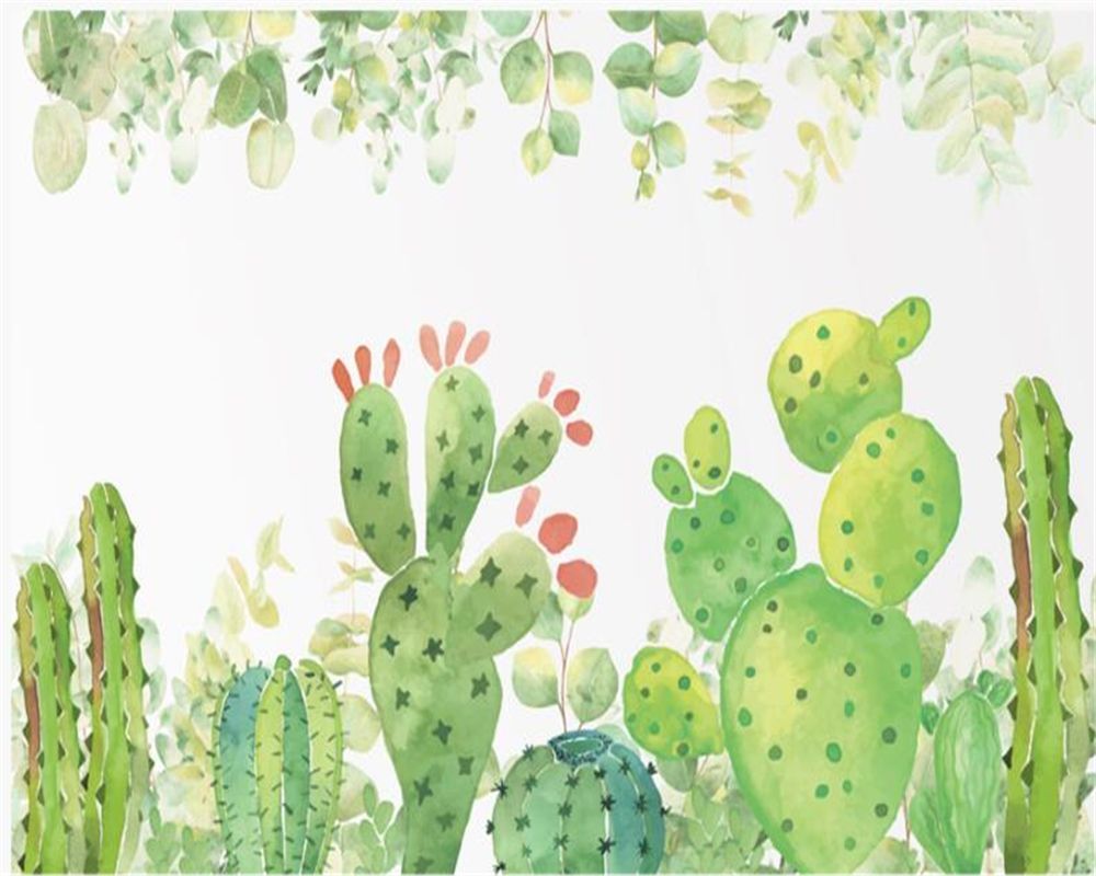 Watercolor Cactus Wallpaper Free Watercolor Cactus Background