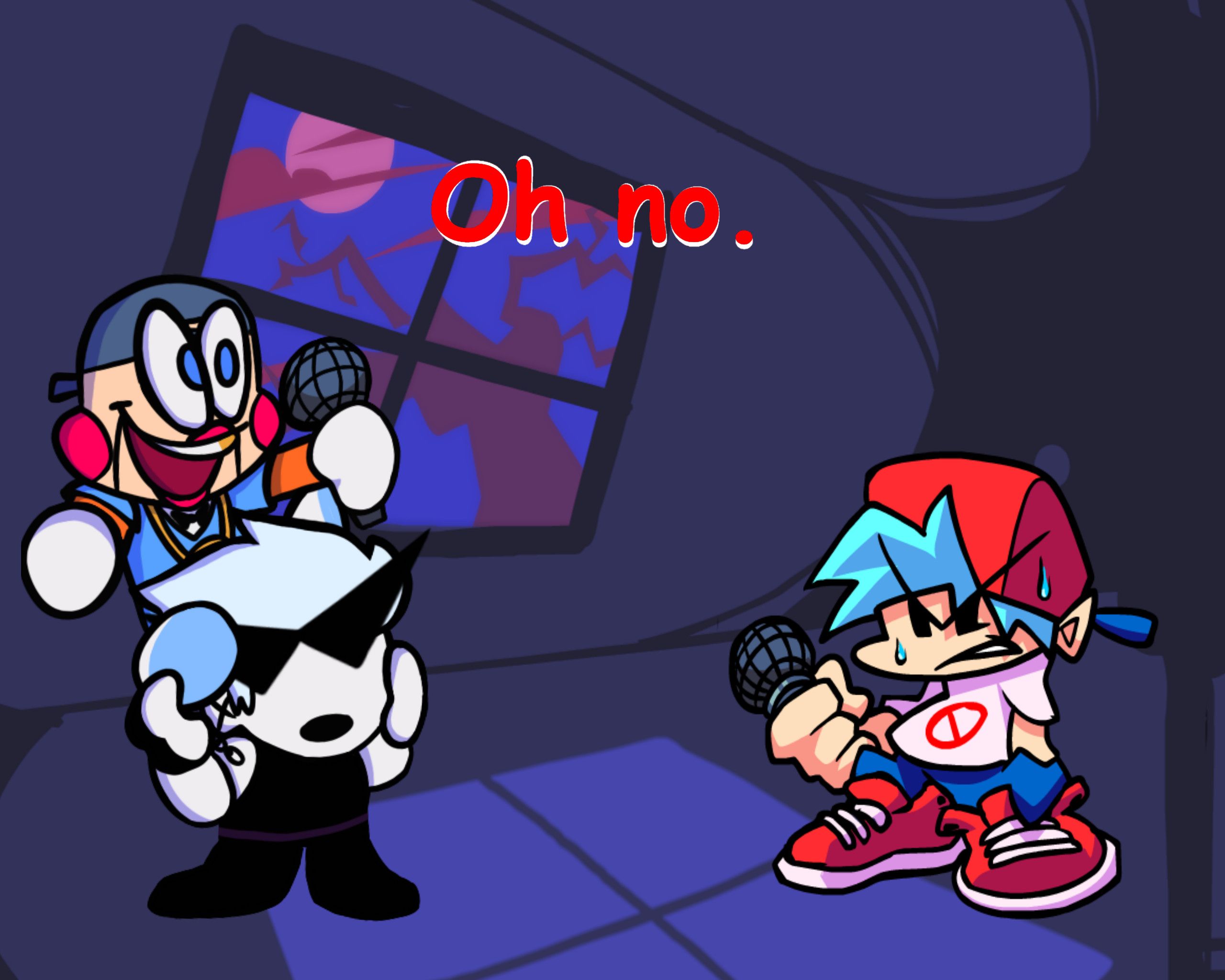Dirk and Cal as Skid n Pump [Friday Night Funkin'] [Skin Mods]