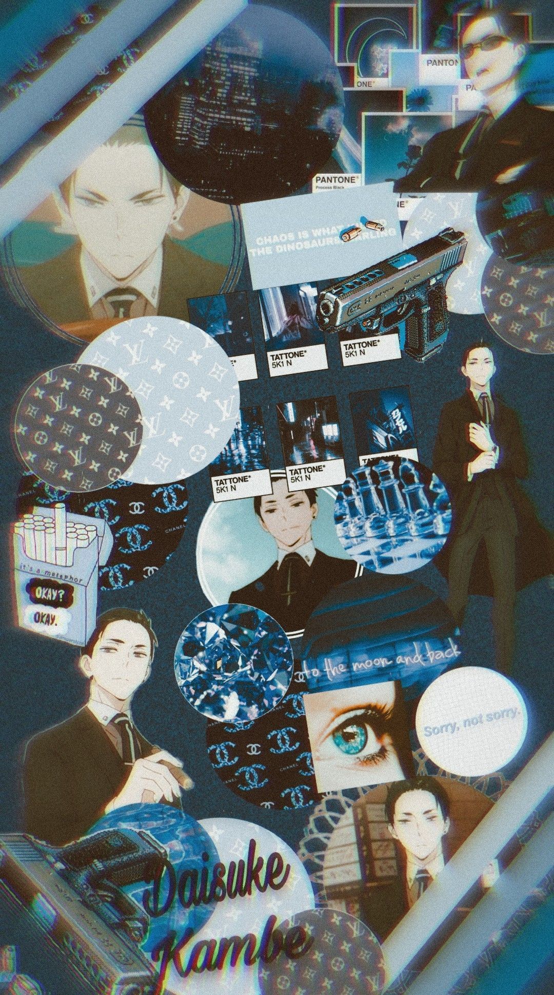 Daisuke Kambe Aesthetic Wallpaper (Blue). Anime wallpaper, Wallpaper, Anime