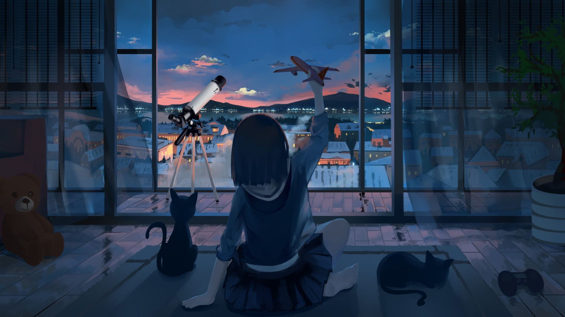 Anime girl wallpaper HD Download on 24Wallpaper