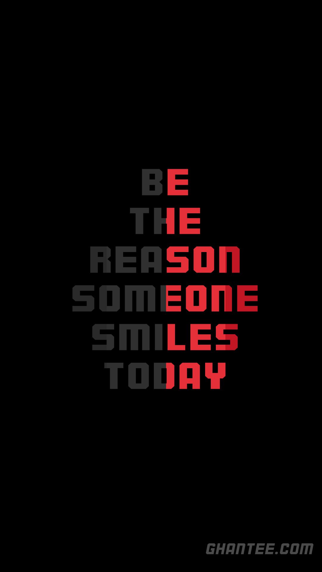 be the reason someone smiles HD quote wallpaper
