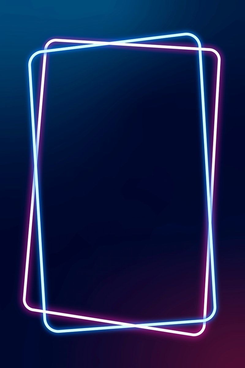 Glowing pink and blue neon frame vector. free image / Aum. Neon, Photohop design ideas, Neon wallpaper