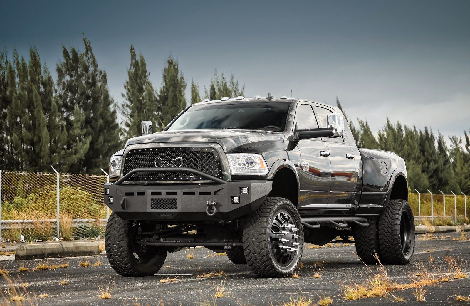Lifted Trucks With Stacks Wallpapers.