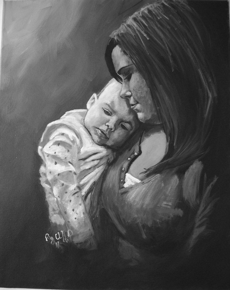 Mother Love Drawing Wallpapers Wallpaper Cave