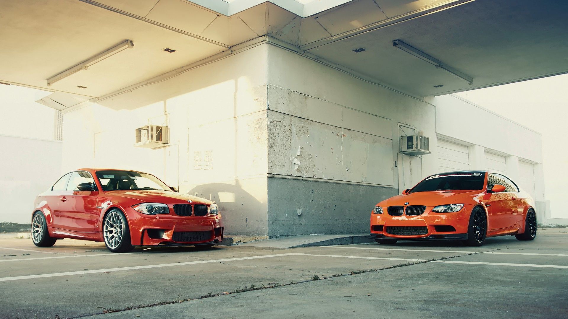 BMW, cars, BMW M3 GTS, BMW 1M wallpaper