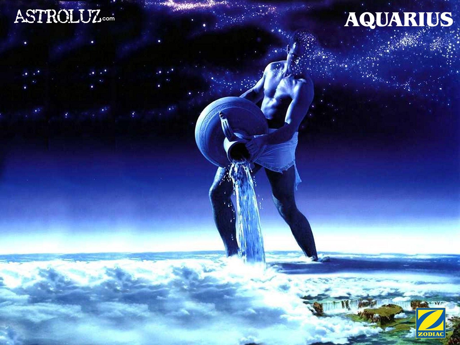 3D Aquarius Zodiac Wallpaper Wallpaper HD HD Wallpaper