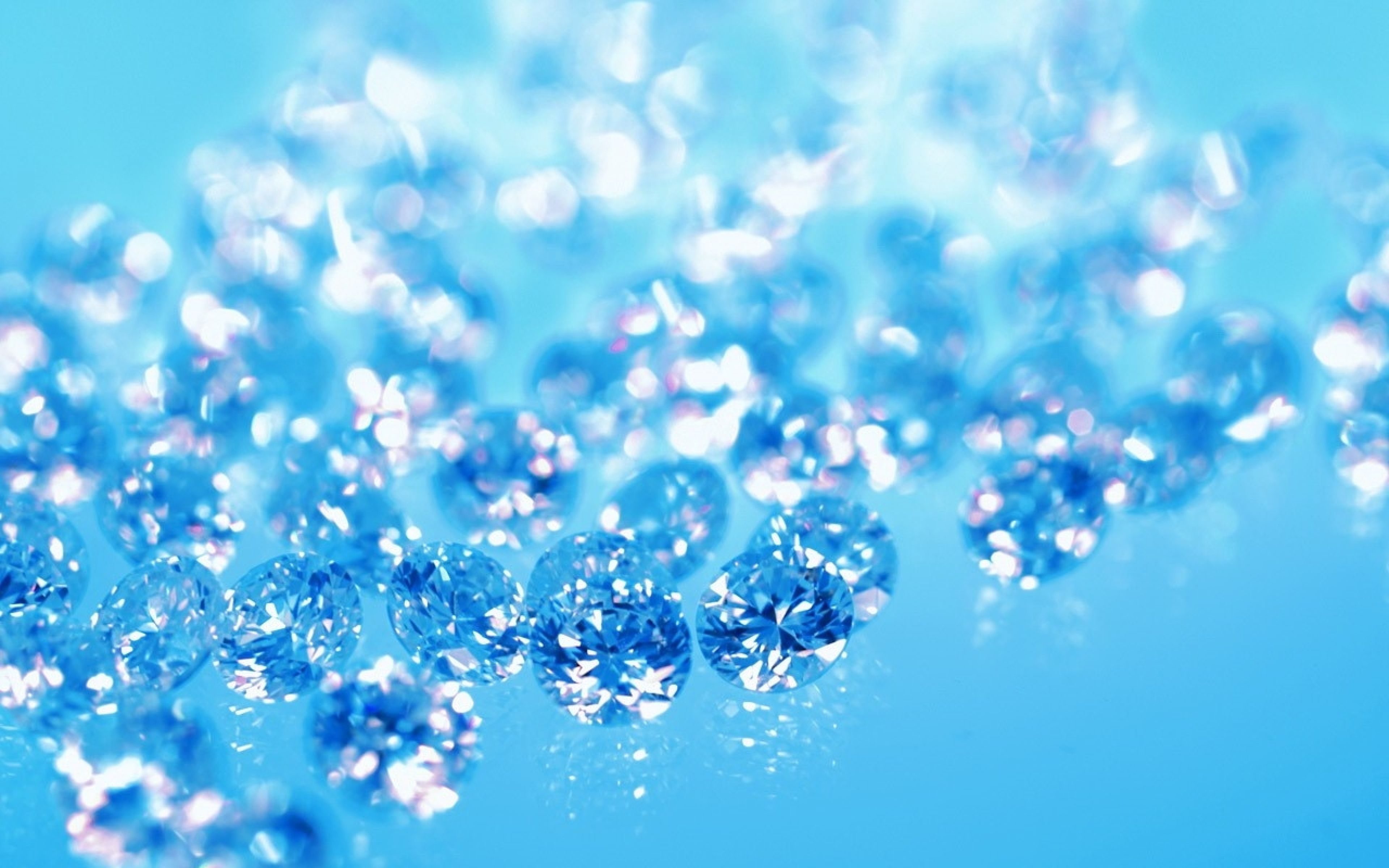 Blue Diamonds Background Wallpaper