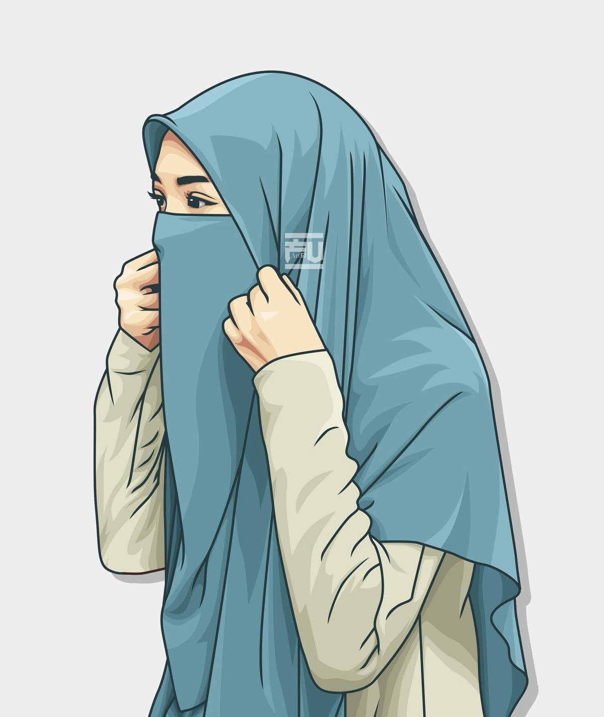 Sükut U Lisan Selameti İnsan. Menggambar Gadis, Kartun Hijab, Kartun Gadis