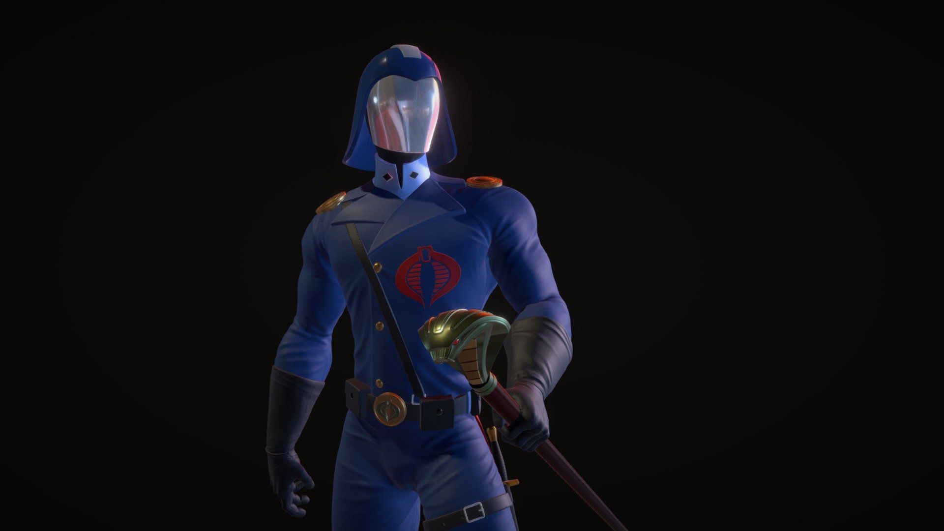 Cobra Commander Royalty Free 3D model by Brad Groatman [4c6f7a7]