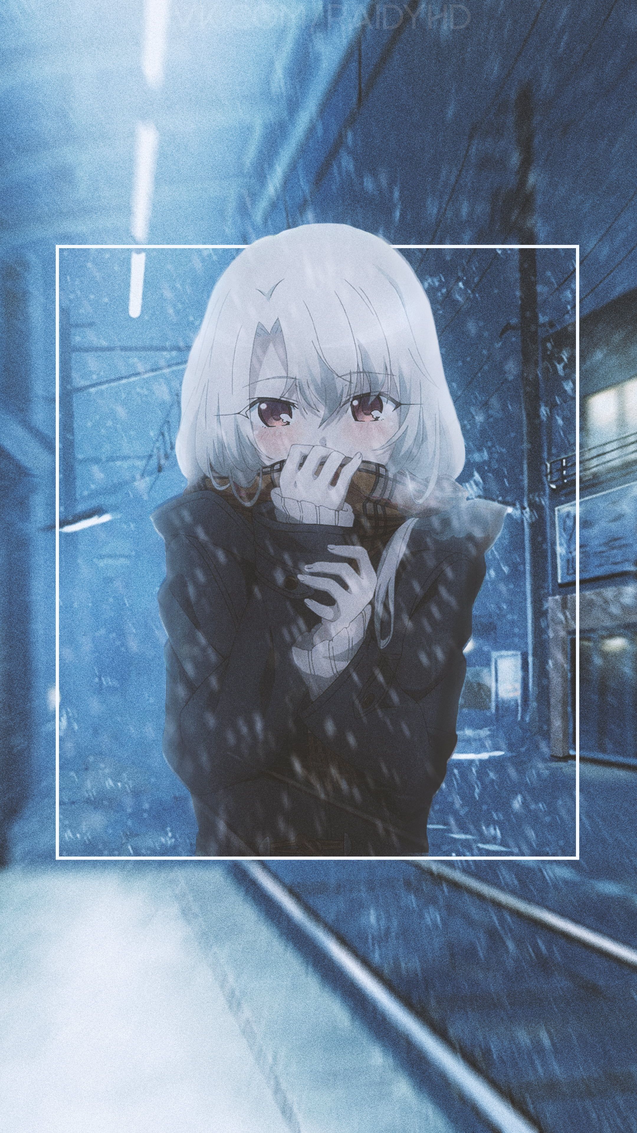 Cold Anime Girl Chrome Theme - ThemeBeta