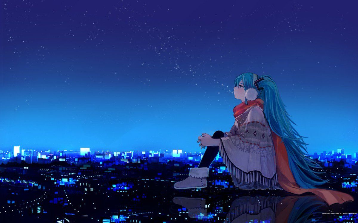 11++ Night Anime Wallpaper Scenery