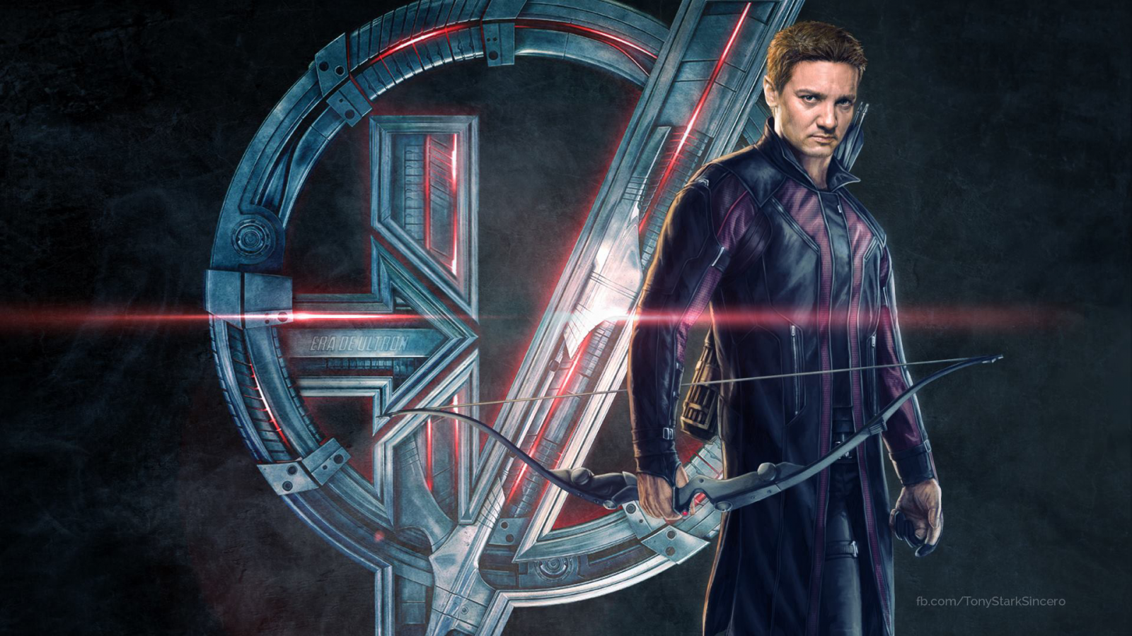 Clint Barton Avengers Purple Wallpaper