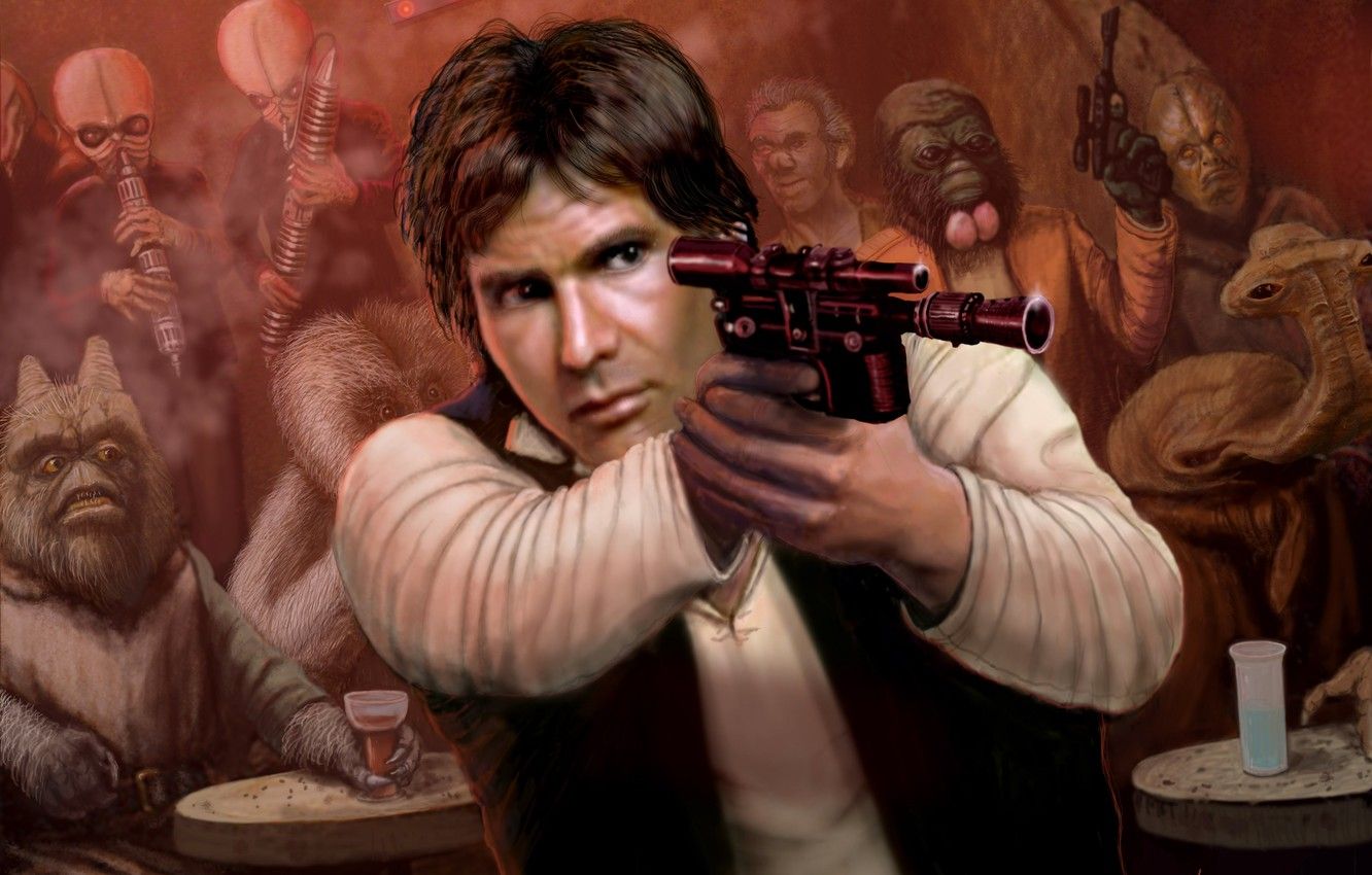 Wallpaper Star Wars, Weapons, Han Solo, Han Solo image for desktop, section фильмы