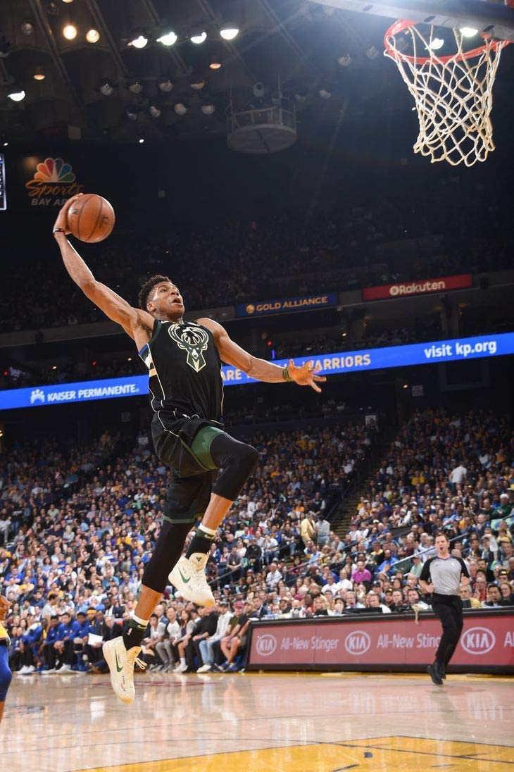 MasonArts Giannis Antetokounmpo 24inch x 36inch Silk Poster Dunk and Shot Wallpaper Wall Decor Silk Prints for Home and Store: Home & Kitchen