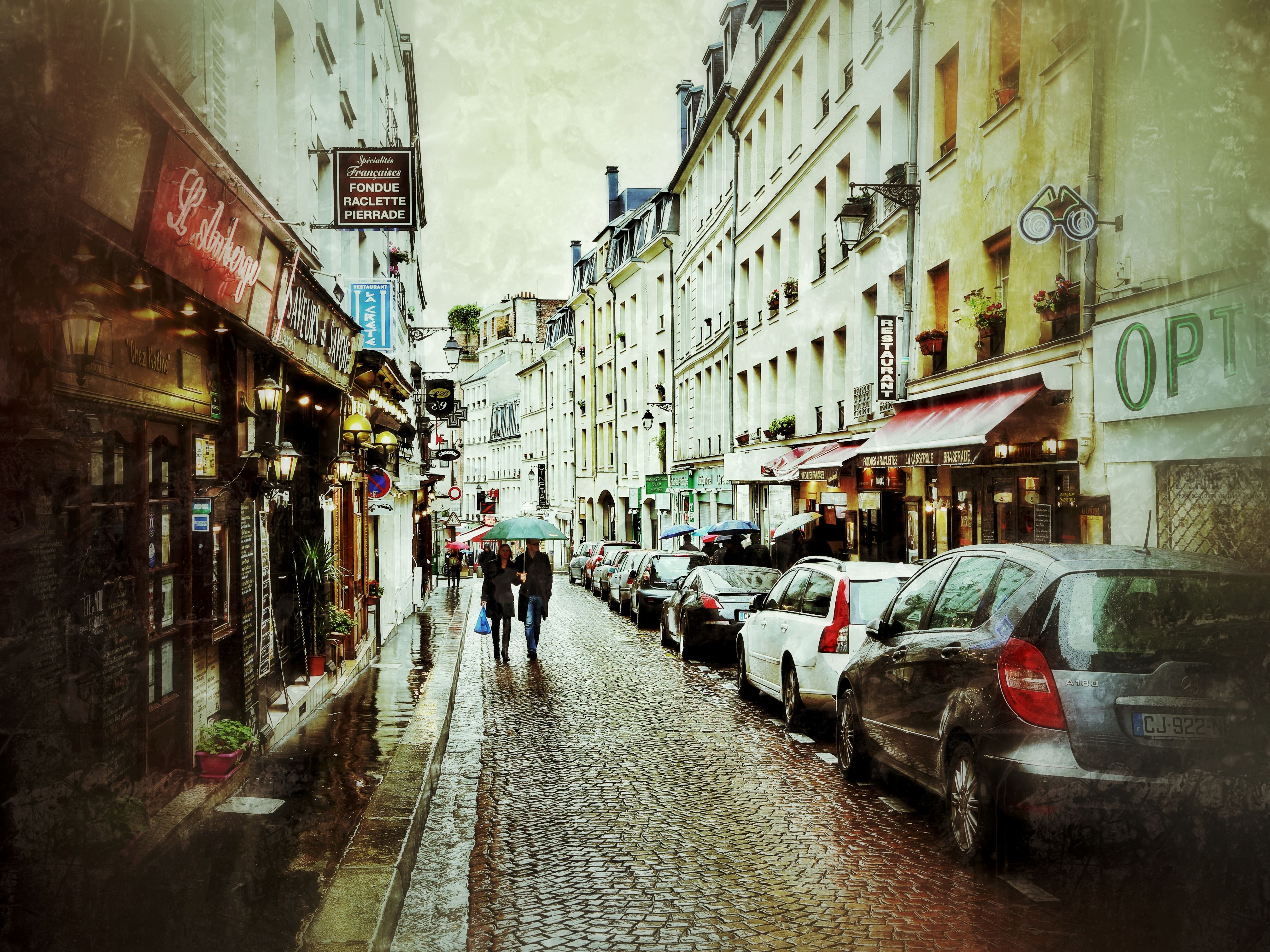 Beautiful Paris Streets Background