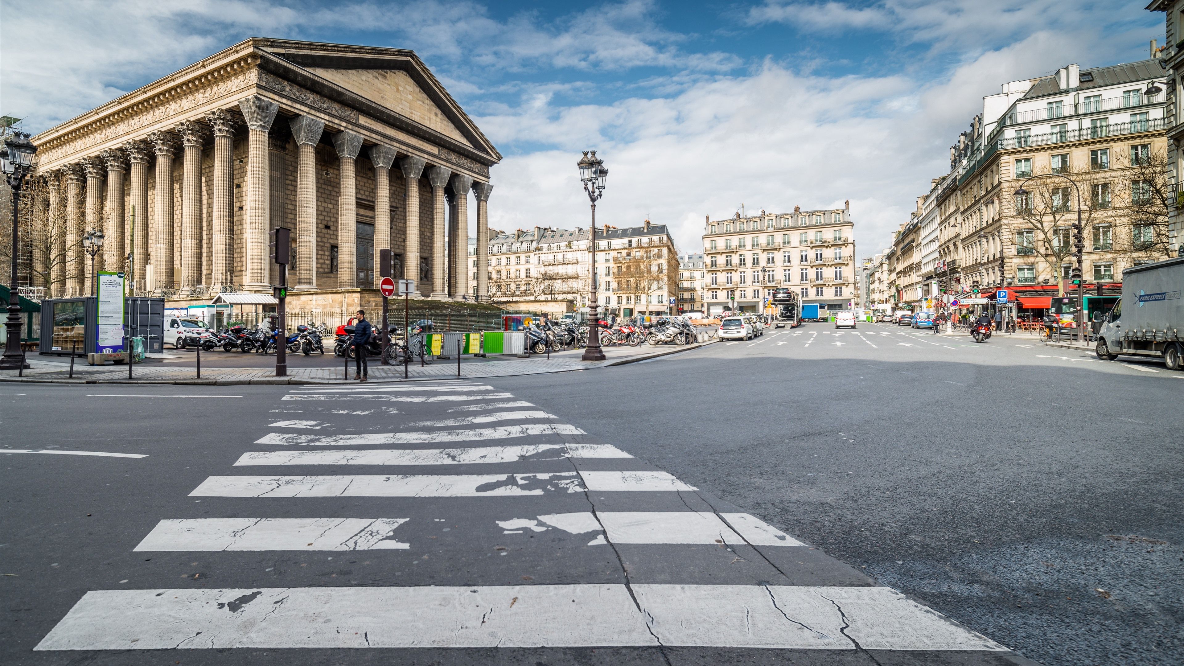 Wallpaper France, Paris, street, road, city, clouds 5120x2880 UHD 5K Picture, Image