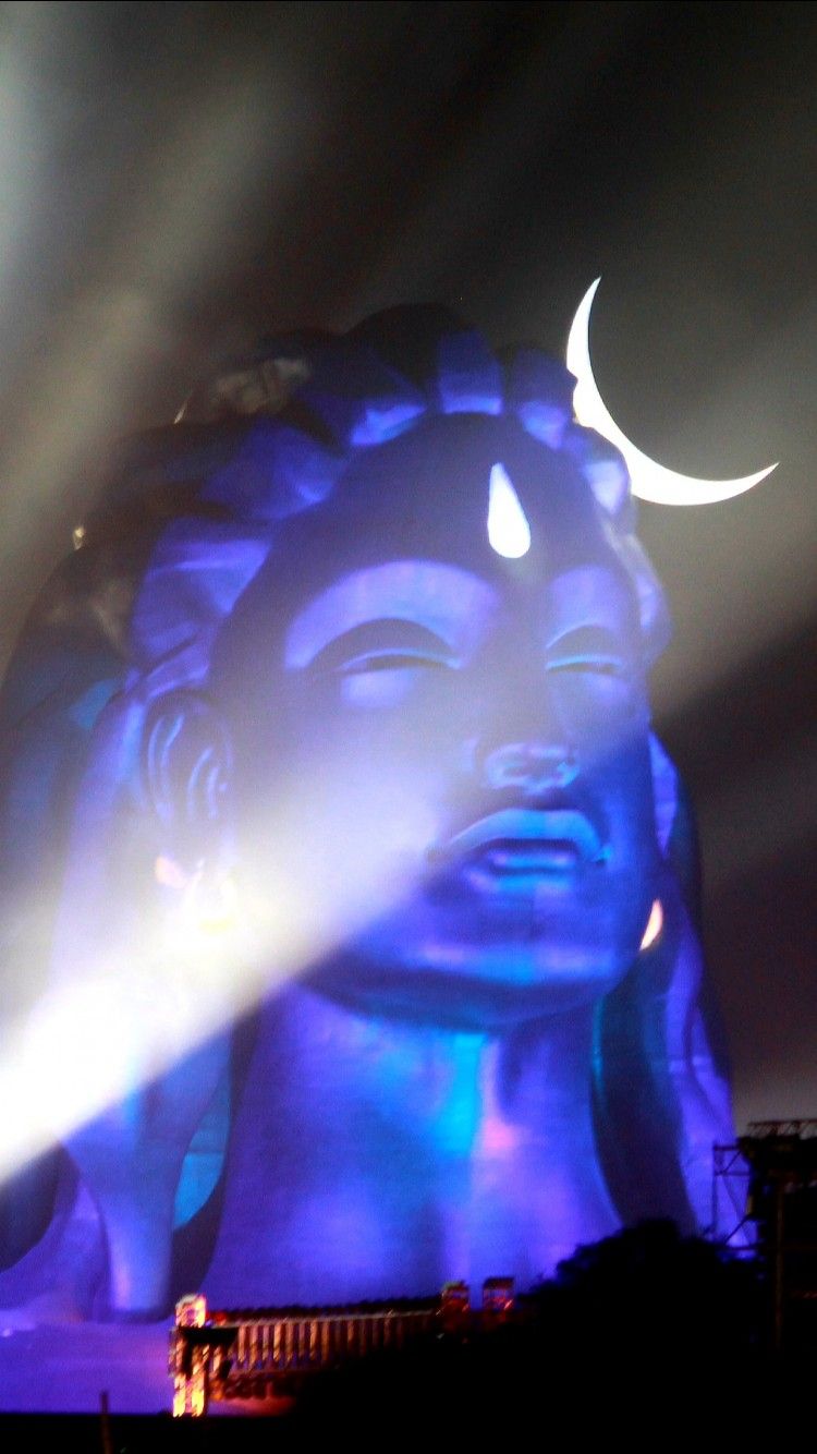 Lord Shiva With Half Moon 4K HD Shiv