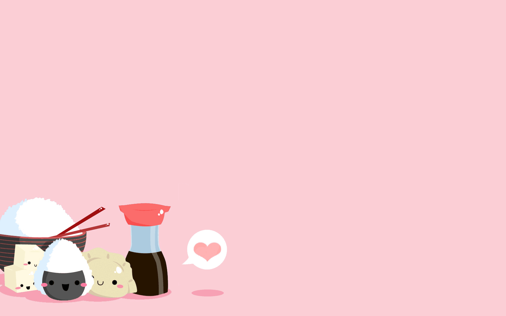 Pink Desktop Wallpaper Kawaii