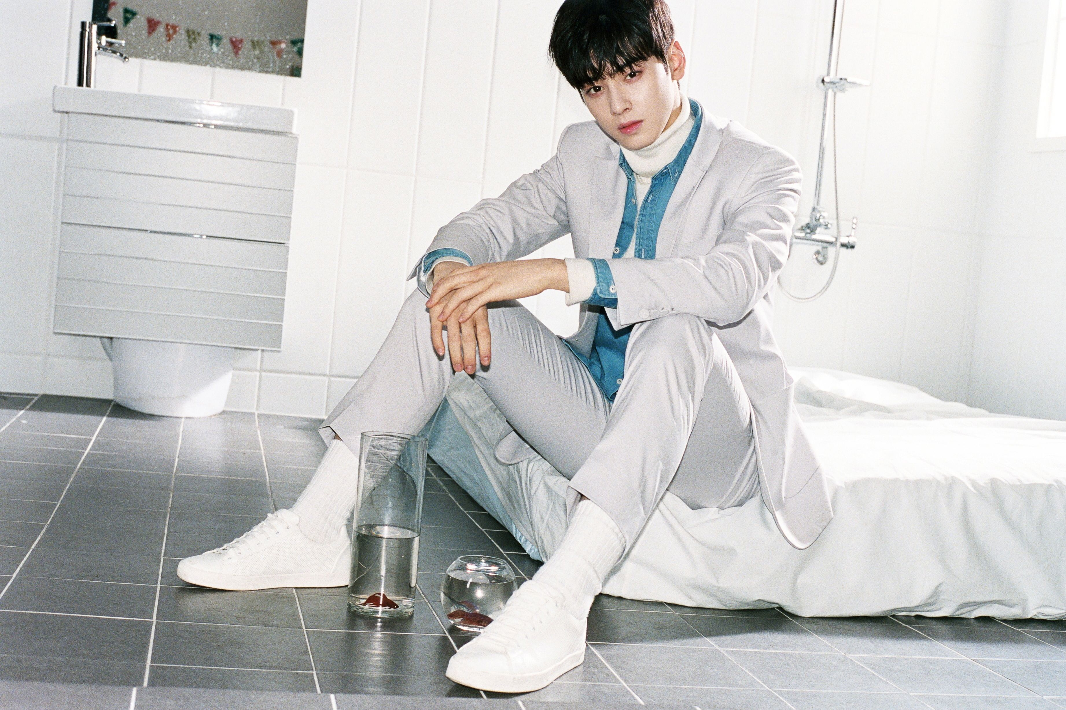 astro wallpaper, sitting, leg, footwear, costume, uniform, taekkyeon, shoe