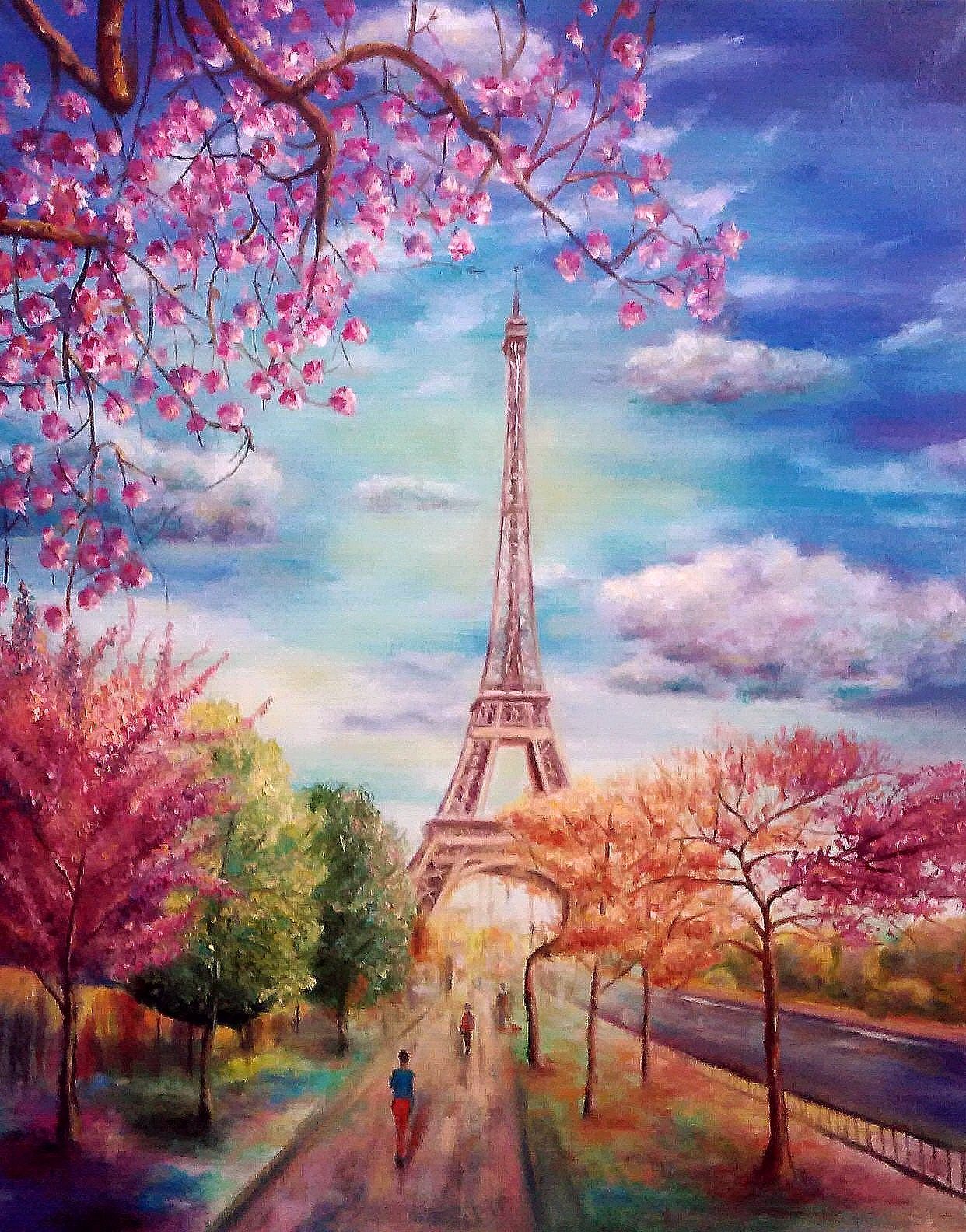 img_20160321_094607_edit_edit_ (1242×1584). Paris painting, Eiffel tower art, Eiffel tower painting