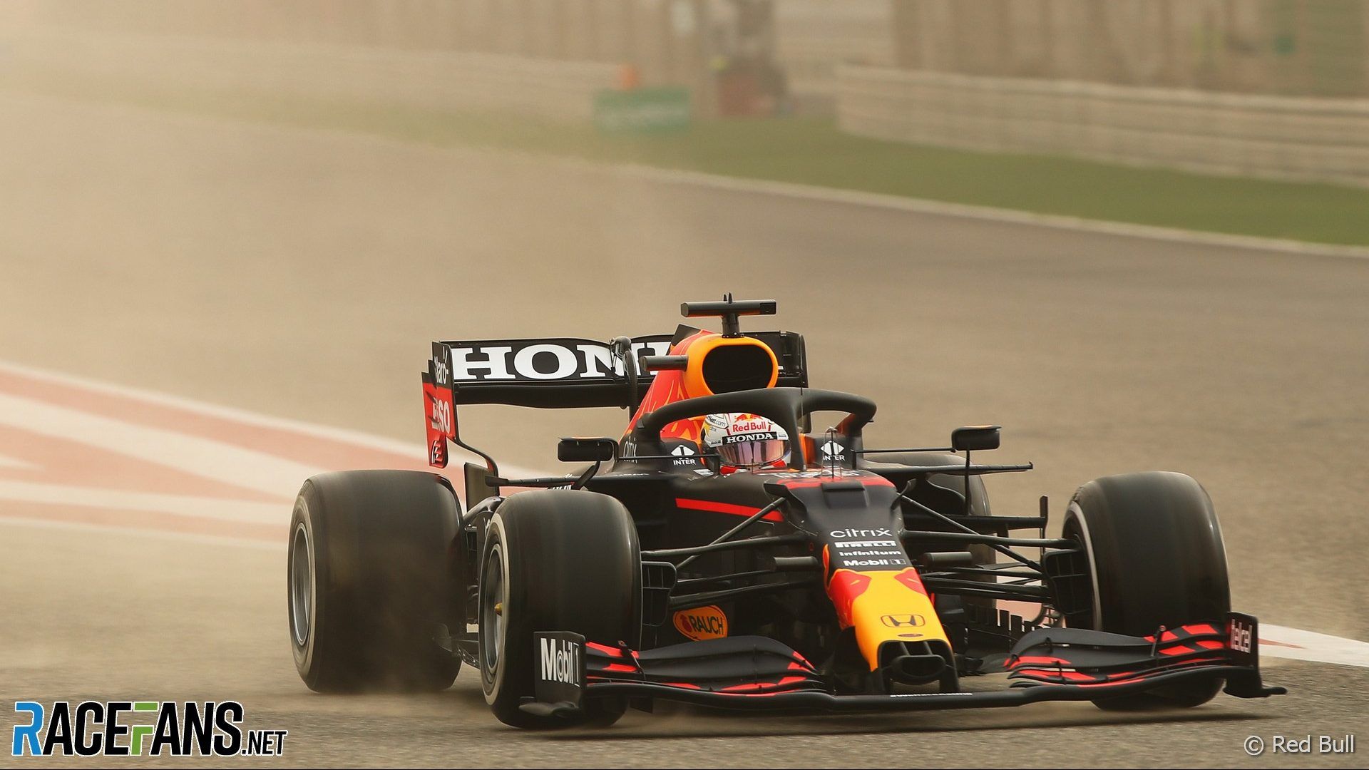 Verstappen quickest for Red Bull as sandstorm hits Bahrain test · RaceFans