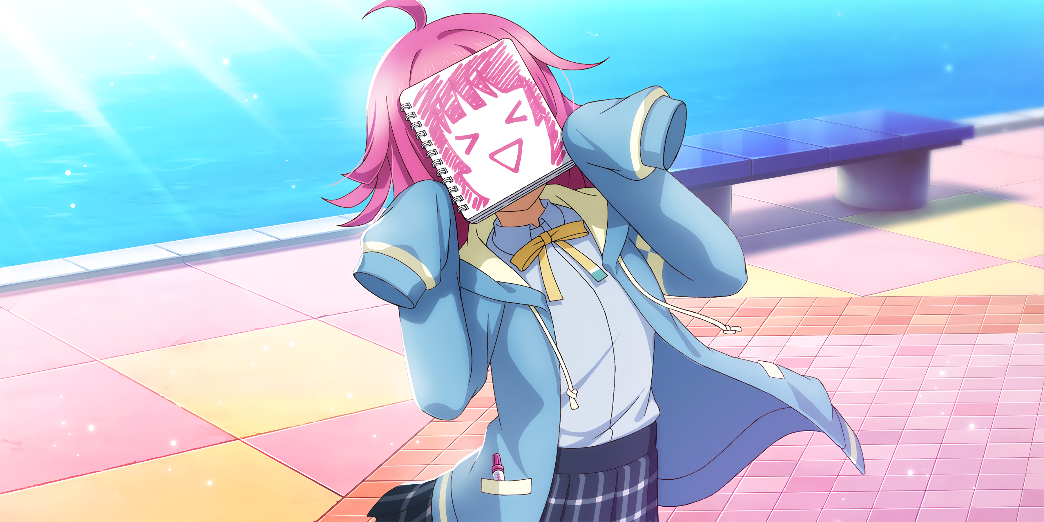 Wallpaper, Love Live, Love Live Series, Love Live Sunshine, Tennoji Rina 3600x1800